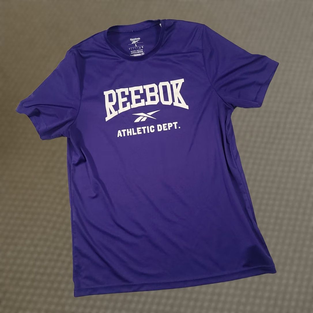 Reebok Reebok Speedwick T-Shirt Mens Large Blue Short Sleeve Athletic Dept. Dri Fit Gym Size US L / EU 52-54 / 3 - 1 Thumbnail