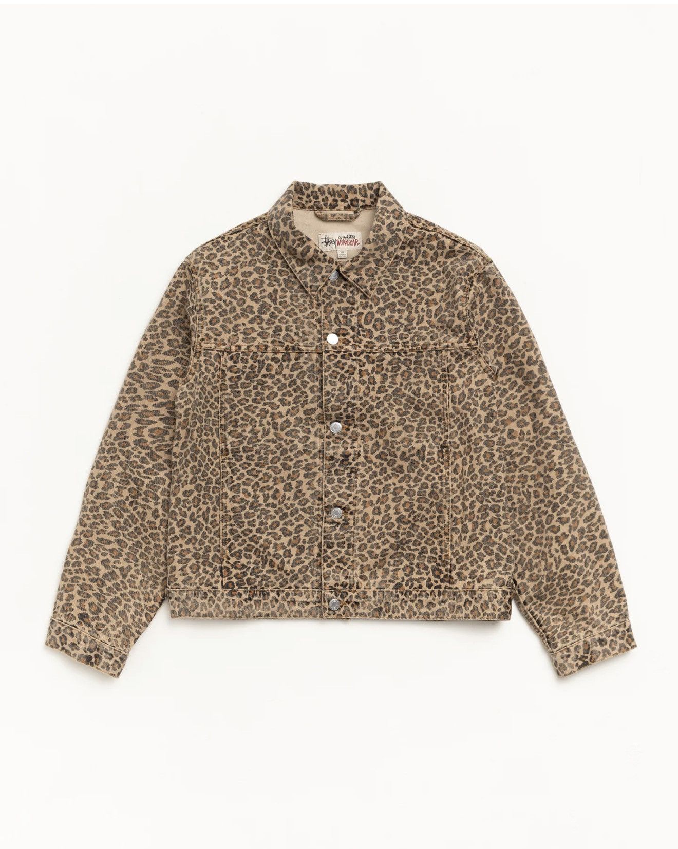 Stussy Stüssy - Leopard Print Denim Trucker Jacket Large SOLD OUT Size US L / EU 52-54 / 3 - 1 Thumbnail