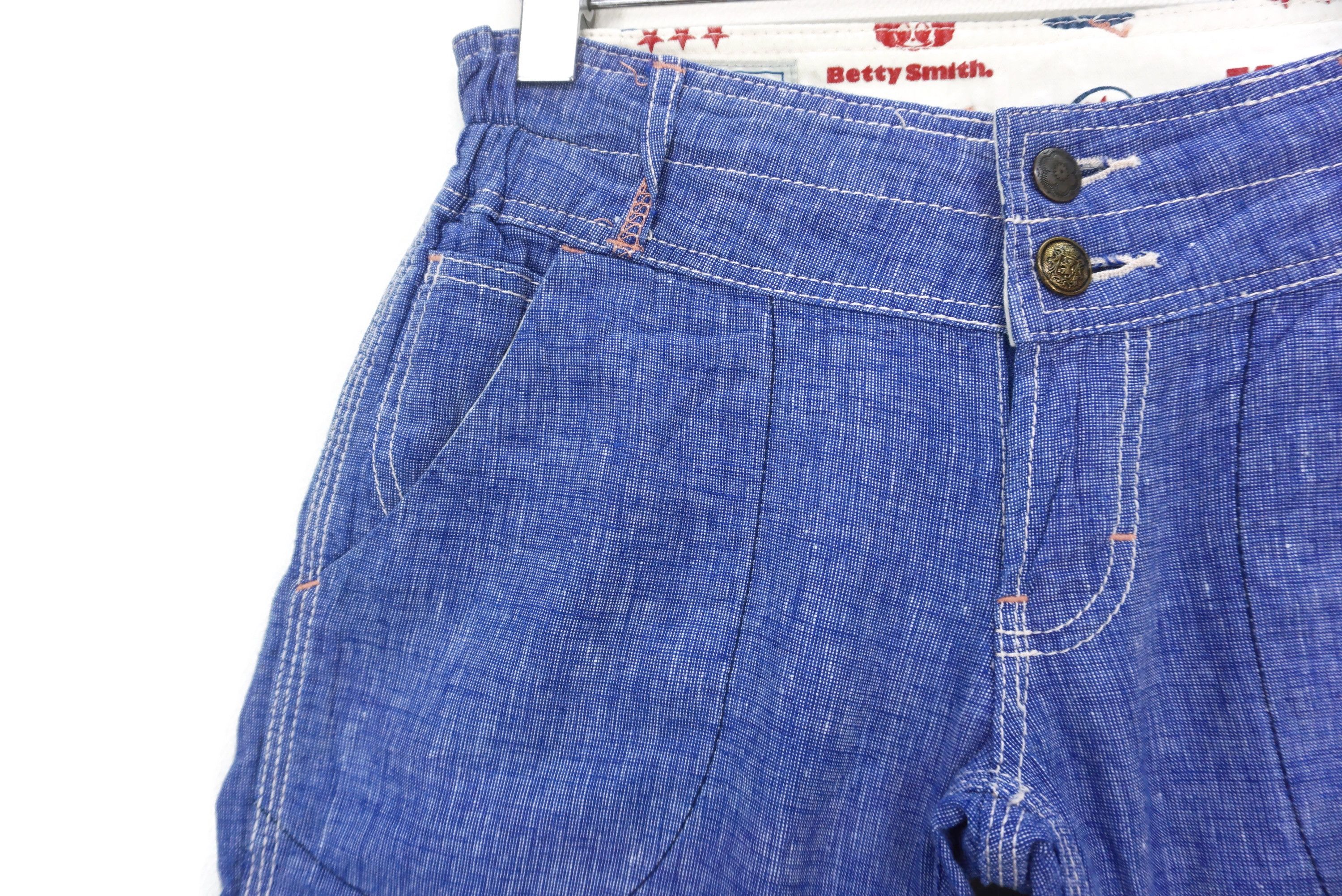 Japanese Brand Betty Smith Pants Size W27xL26.5 Low-Rise Linen Cropped Size 27" / US 4 / IT 40 - 4 Thumbnail