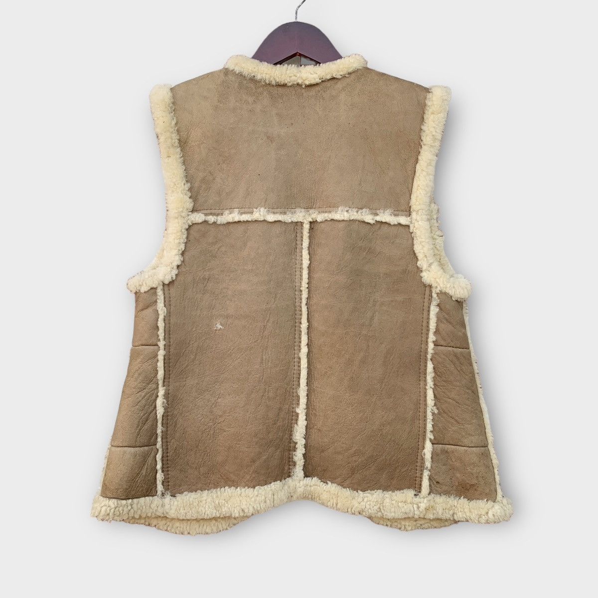 Vintage Vintage Handcrafted By Homestead Sheepskin Sherling Vest Size US S / EU 44-46 / 1 - 3 Thumbnail