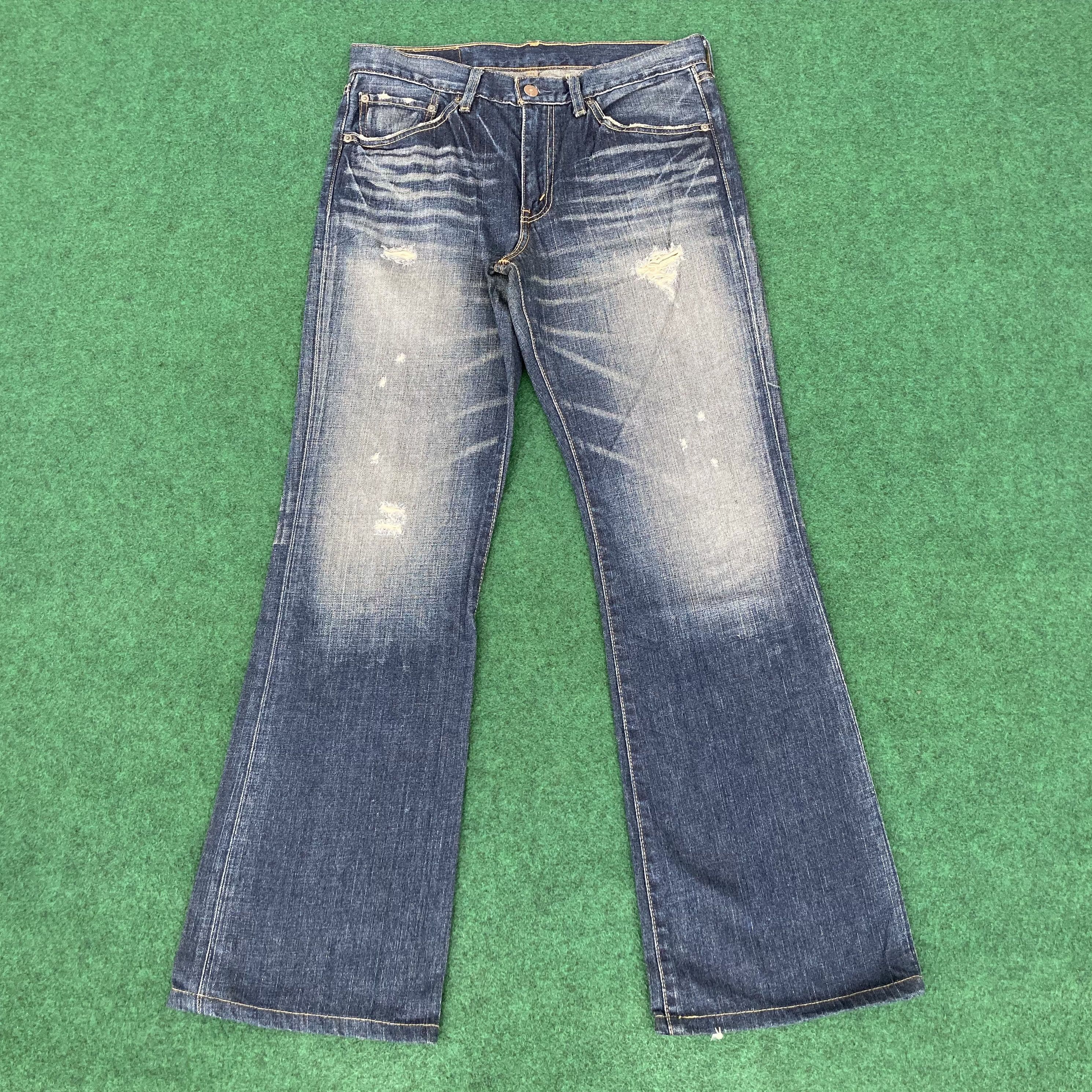 Levi's Vtg Levis 517 Denim Bootcut Flared Jeans Size US 31 - 1 Thumbnail