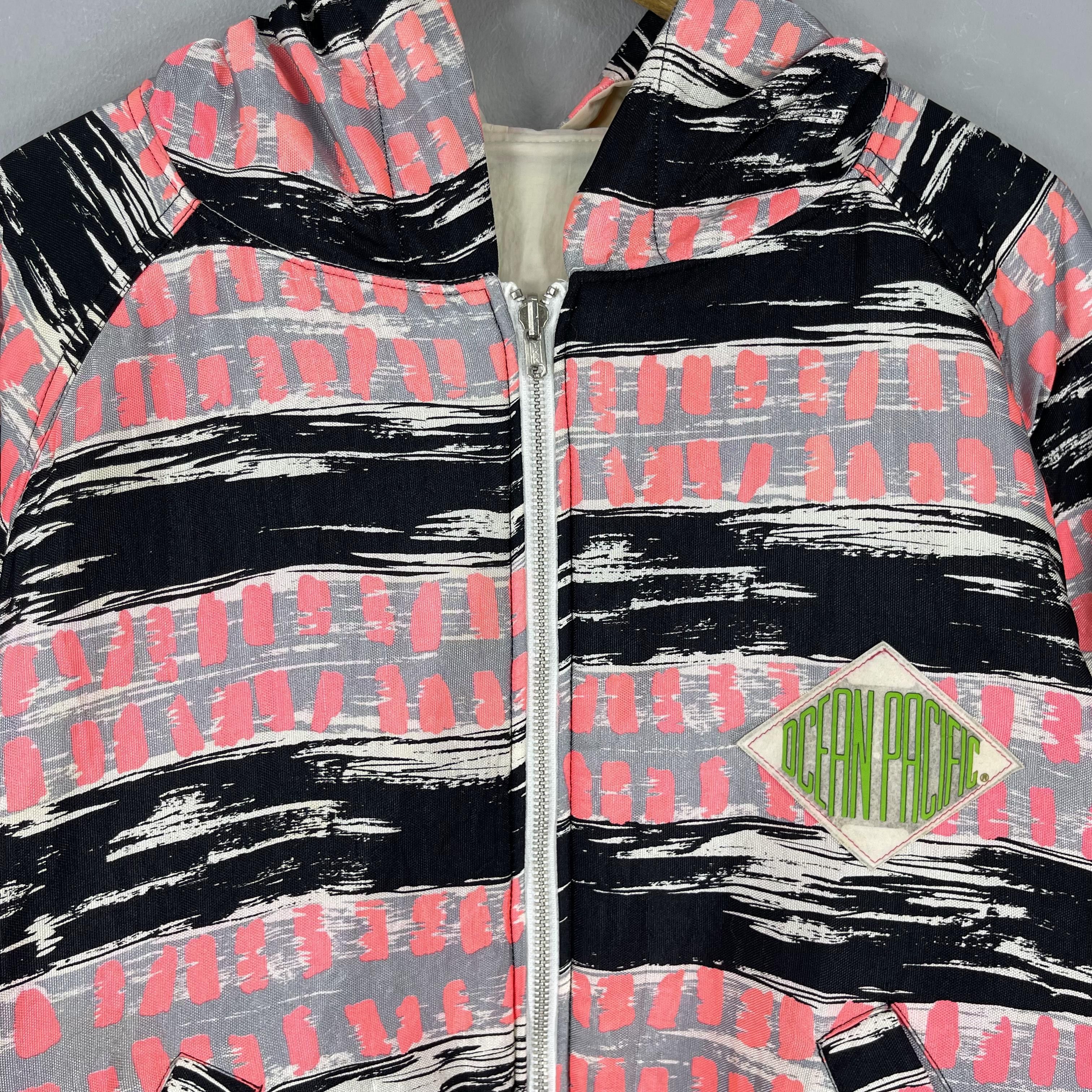 Ocean Pacific Vintage 1990s OCEAN PACIFIC Abstract Winter Ski Jacket Size US M / EU 48-50 / 2 - 2 Thumbnail