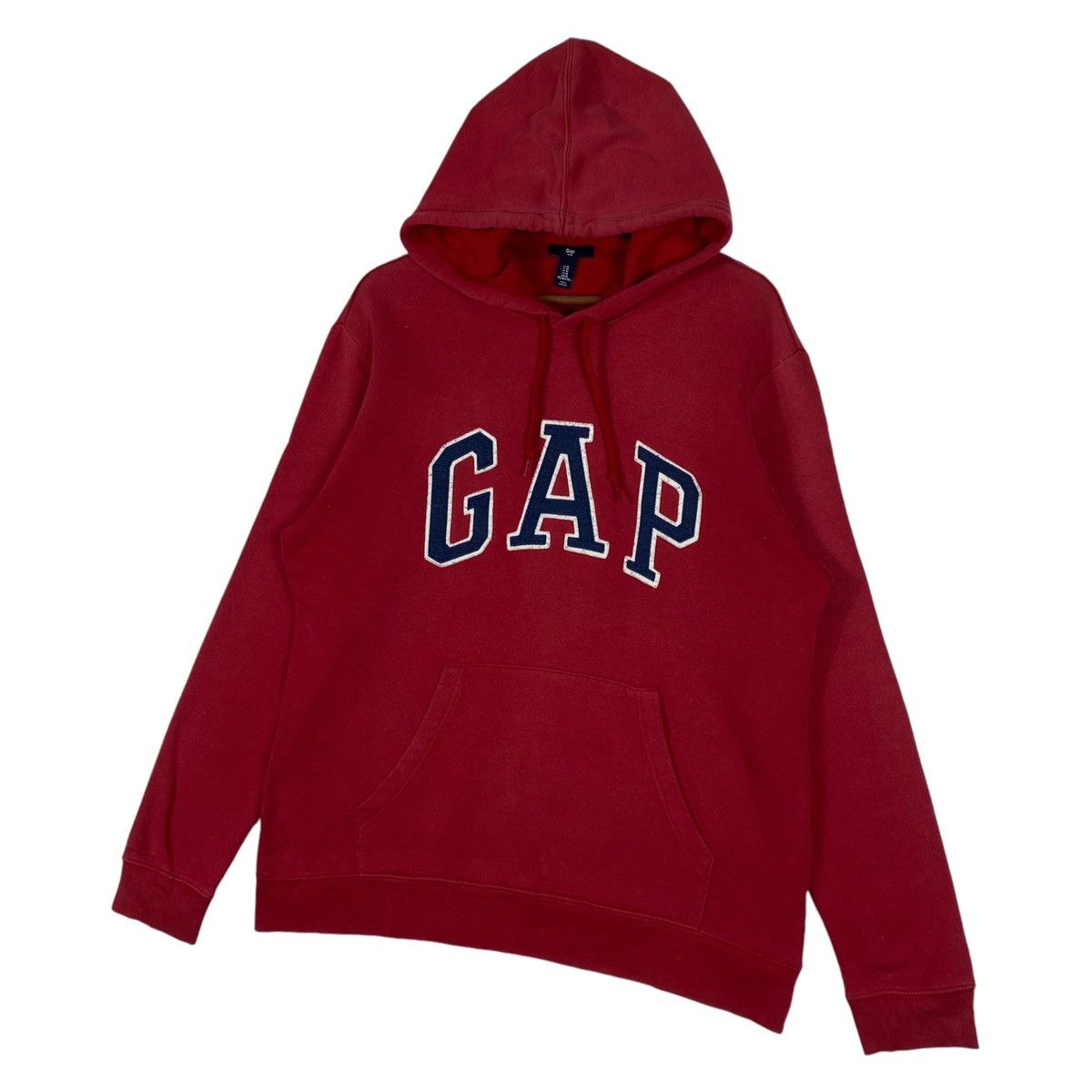 Gap × Vintage Vintage GAP Hoodie Sweater Red Pullover Jumper Size M Size US M / EU 48-50 / 2 - 3 Thumbnail