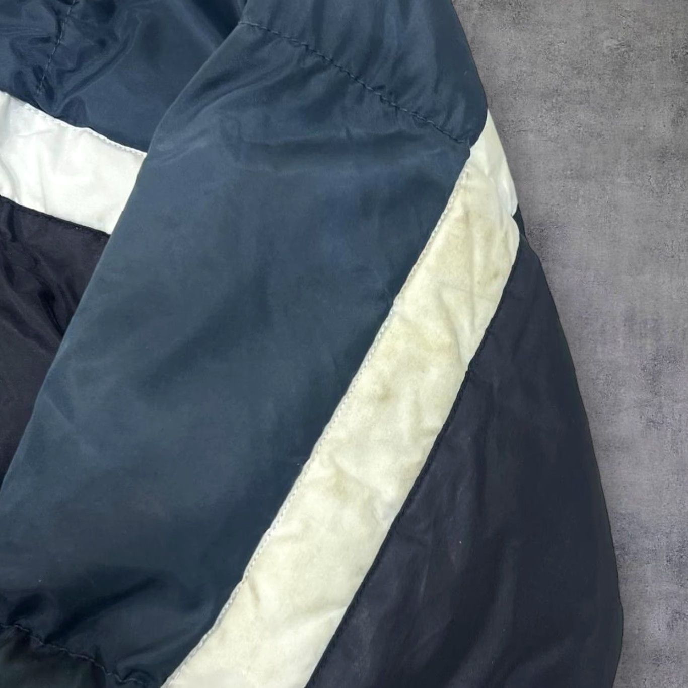 Fila VINTAGE FILA Embroidered Mini Logo Padded Puffer Zip Jacket Mens Large Black/Blue Jacket Size US L / EU 52-54 / 3 - 7 Thumbnail