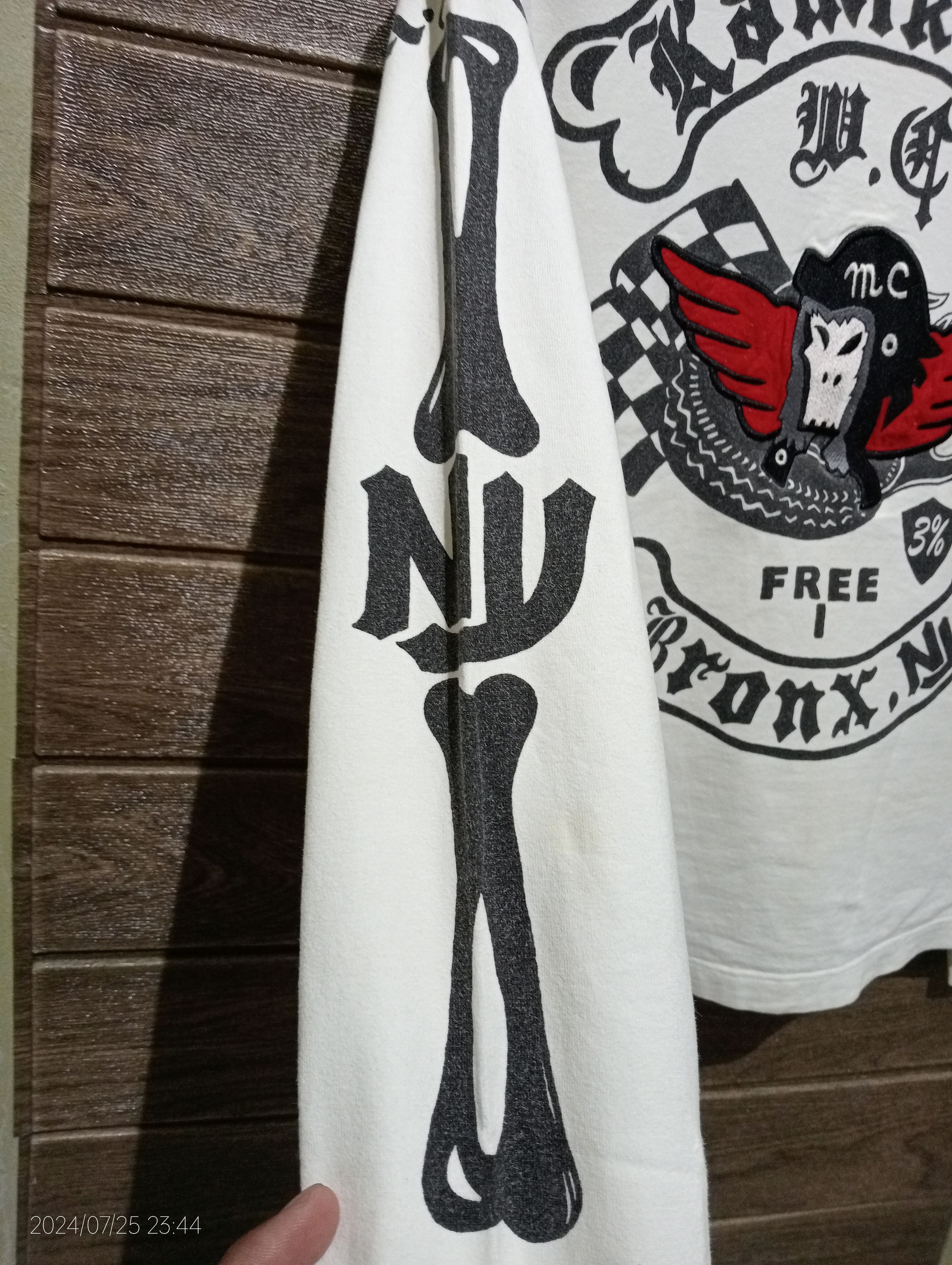 Japanese Brand Vintage MWS Kamikaze Motorcycle Long Sleeve Tshirt Size US M / EU 48-50 / 2 - 10 Thumbnail