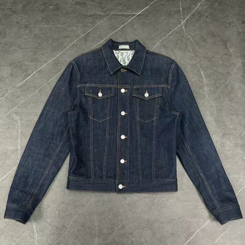 Dior Dior Denim Jacket with Logo Lining-yf Size US M / EU 48-50 / 2 - 1 Thumbnail