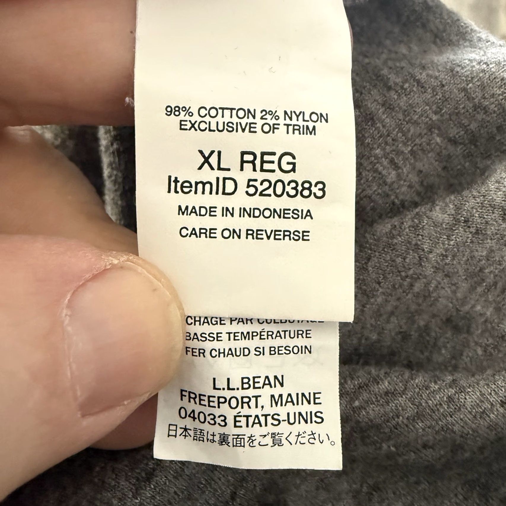 Vintage LL Bean Polo Shirt Mens XL Reg Gray Washed Cotton Double Knit Long Sleeve Shirt Polo Mens XL Gray Nylon Cotton Knit Breathable Pockets 30in 26in Size US XL / EU 56 / 4 - 4 Thumbnail