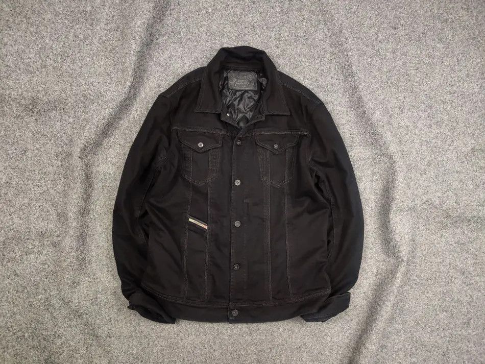 Diesel Diesel Industry Warm men's Black Denim Jacket Vintage style Size US XL / EU 56 / 4 - 1 Thumbnail