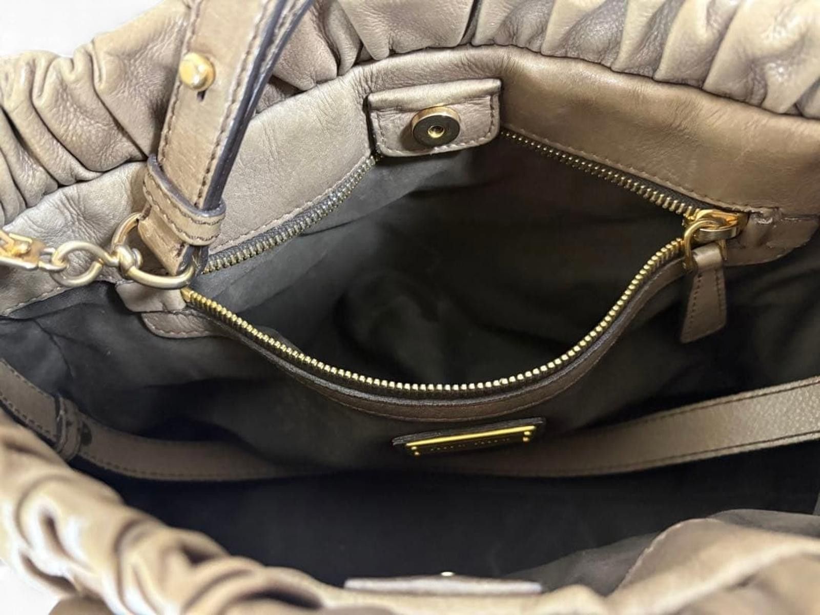 Miu Miu Miu Miu - Leather Handbag Taupe Size ONE SIZE - 6 Thumbnail
