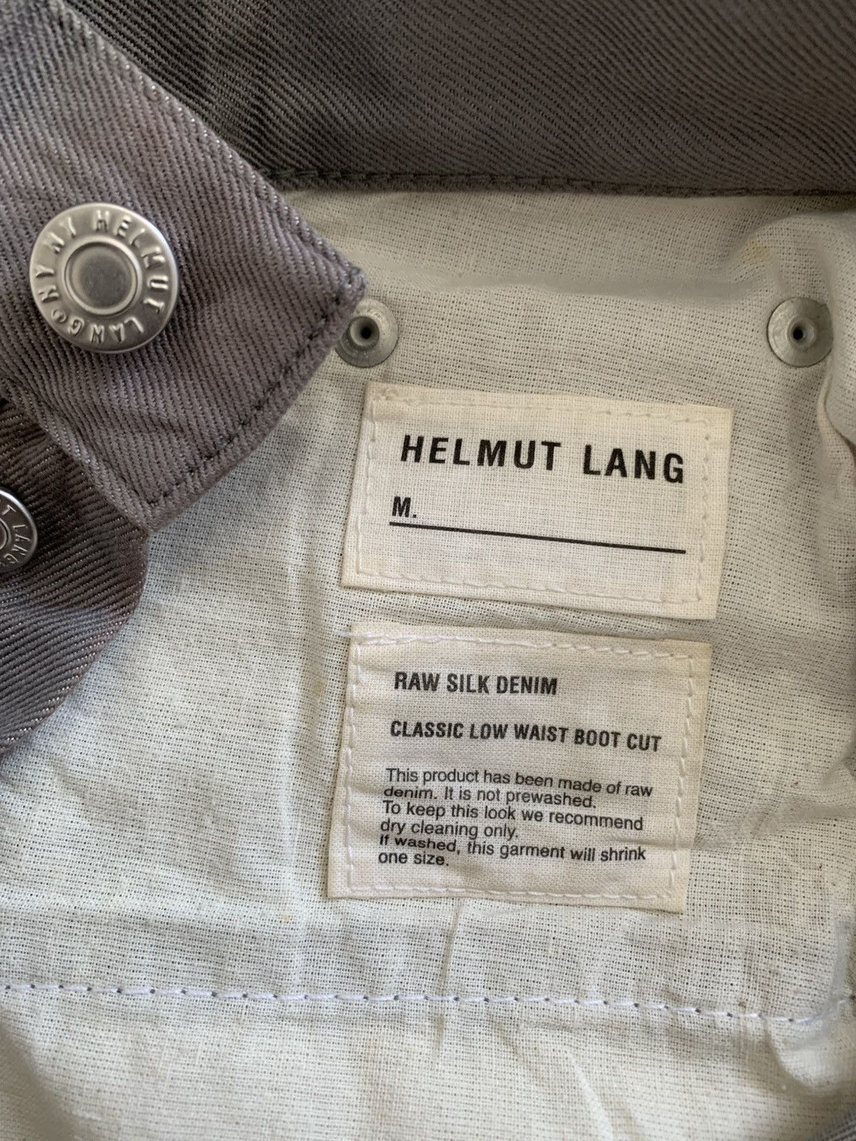 Helmut Lang Helmut Lang Raw Silk Classic Low Bootcut Denim Size US 28 / EU 44 - 7 Thumbnail