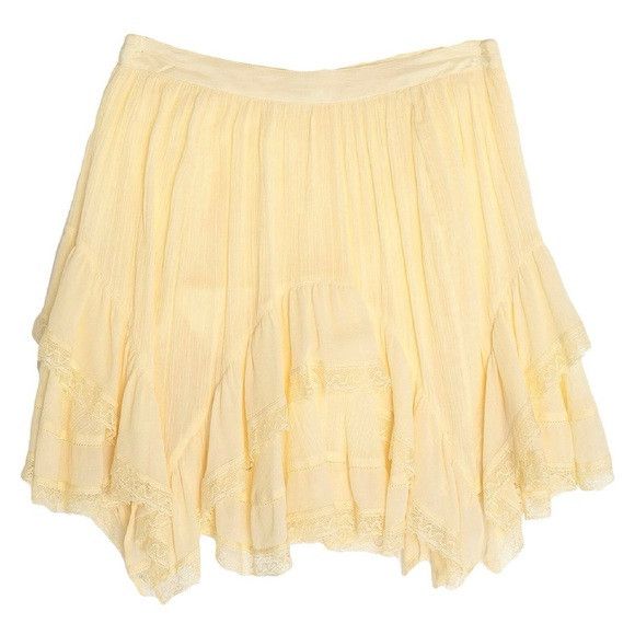 Ulla Johnson Ulla Johnson Pale Yellow Tiered Mini Skirt Size 27" / US 4 / IT 40 - 6 Thumbnail