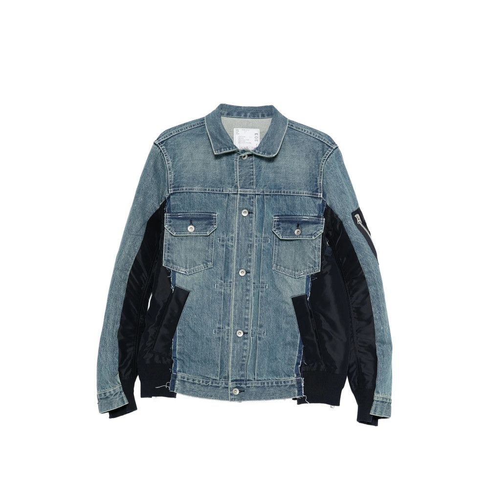 Sacai Sacai BLUE Jackets - Denim Jackets Size US L / EU 52-54 / 3 - 1 Thumbnail