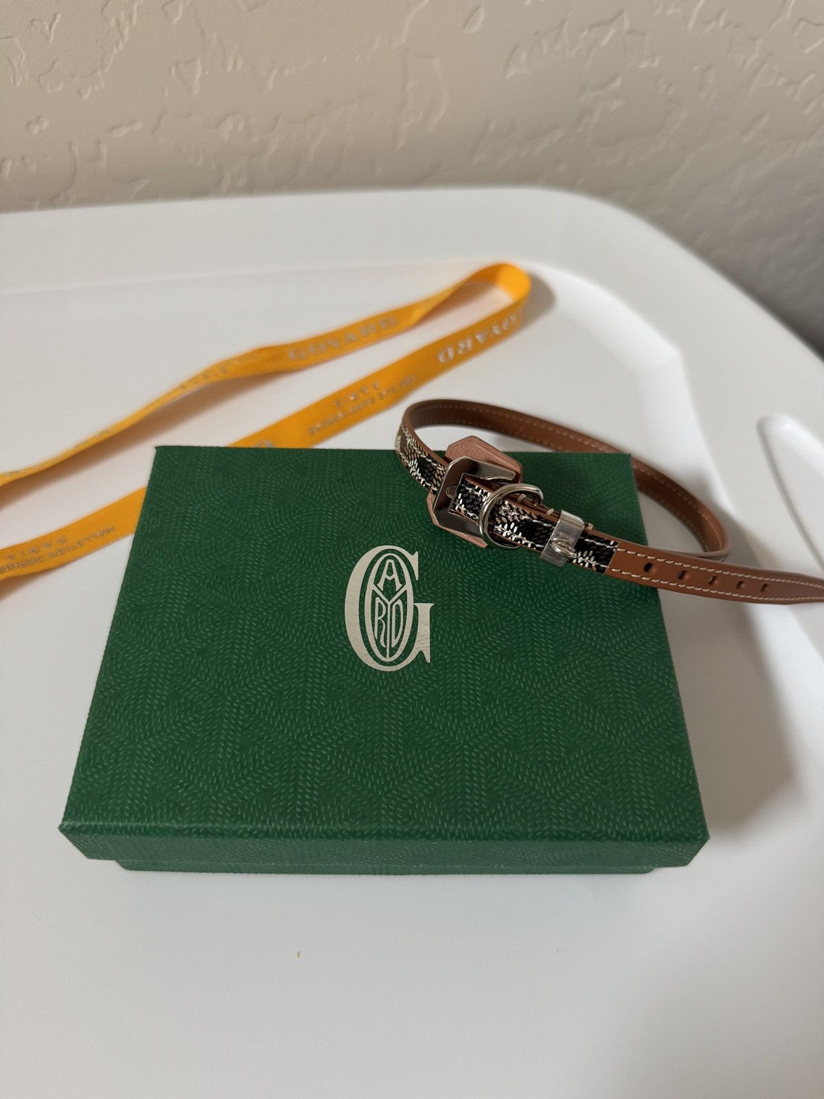 Goyard Goyard dog collar used for a photo and wiped off like NEW Size ONE SIZE - 15 Thumbnail