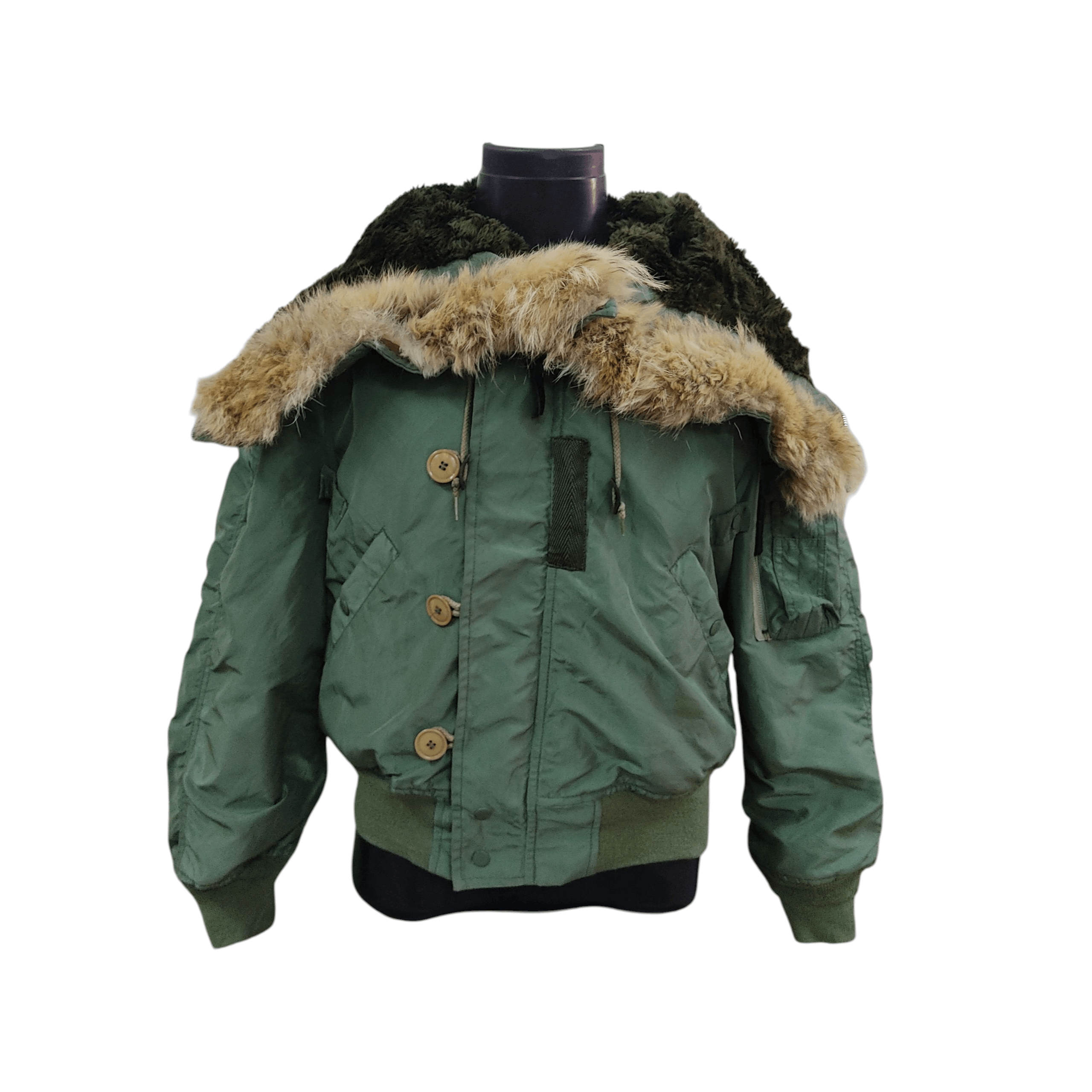 Avirex Vintage AVIREX N2-B Bomber Flight Jacket – Fur Zipper Hood