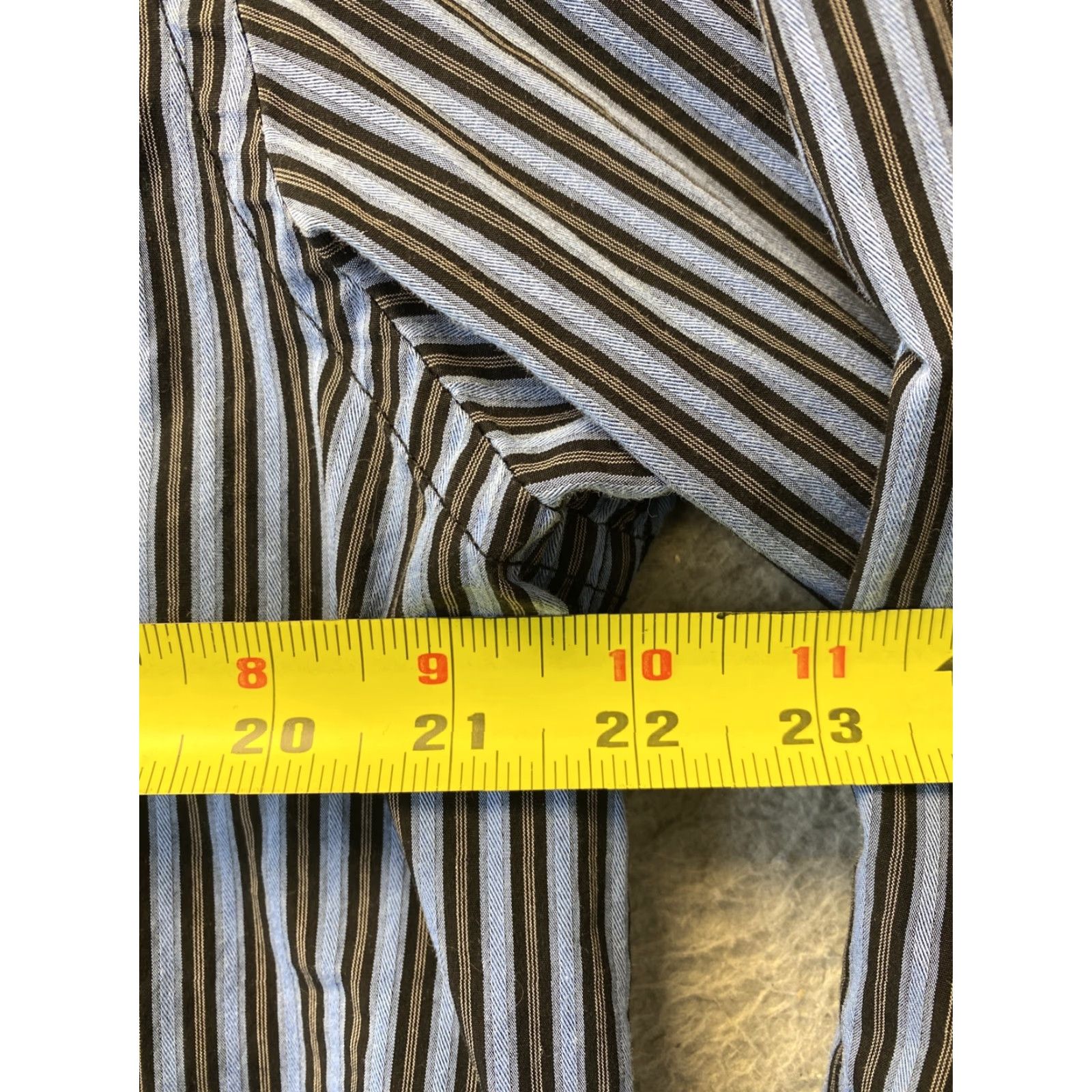 BUGATCHI VINTAGE Bugatchi Uomo Shirt Long Sleeve Button-Up Men’s Large Blue Striped Modern Size US L / EU 52-54 / 3 - 6 Thumbnail
