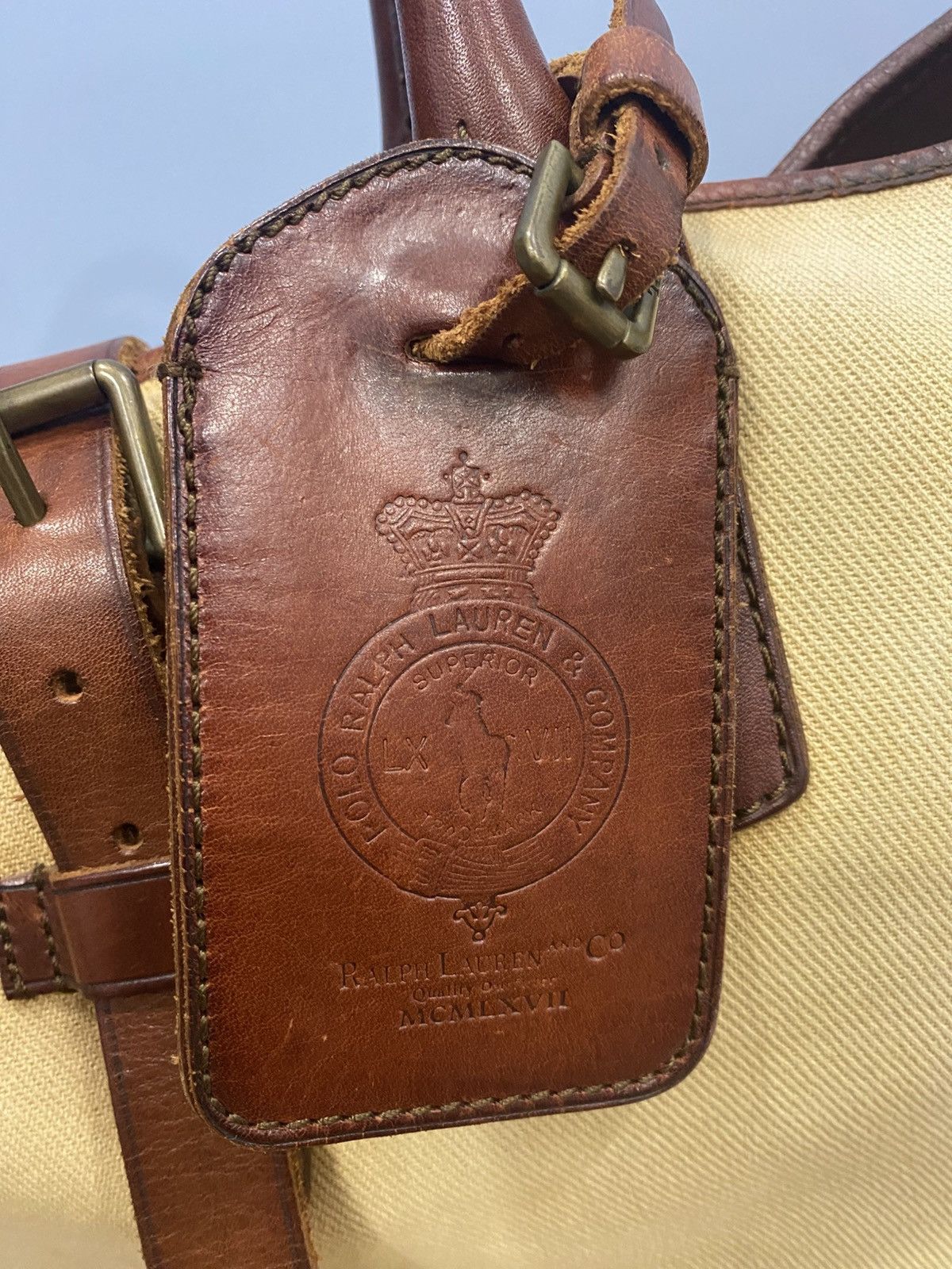 Polo Ralph Lauren Polo Ralph Lauren canvas leather tote bag Size ONE SIZE - 7 Thumbnail