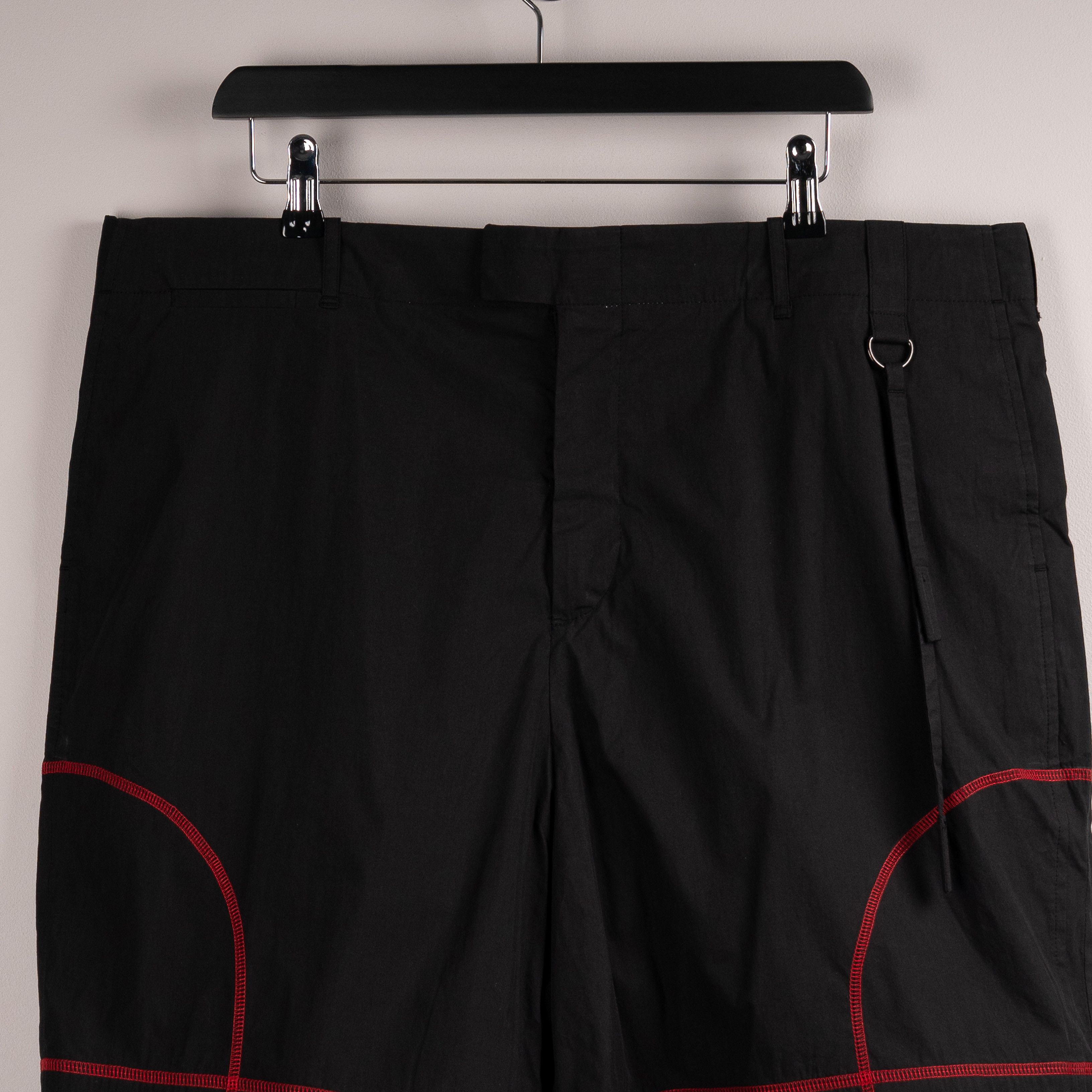 Craig Green Craig Green SS18 Contrast Stitch Shorts Black/Red Size US 36 / EU 52 - 3 Thumbnail
