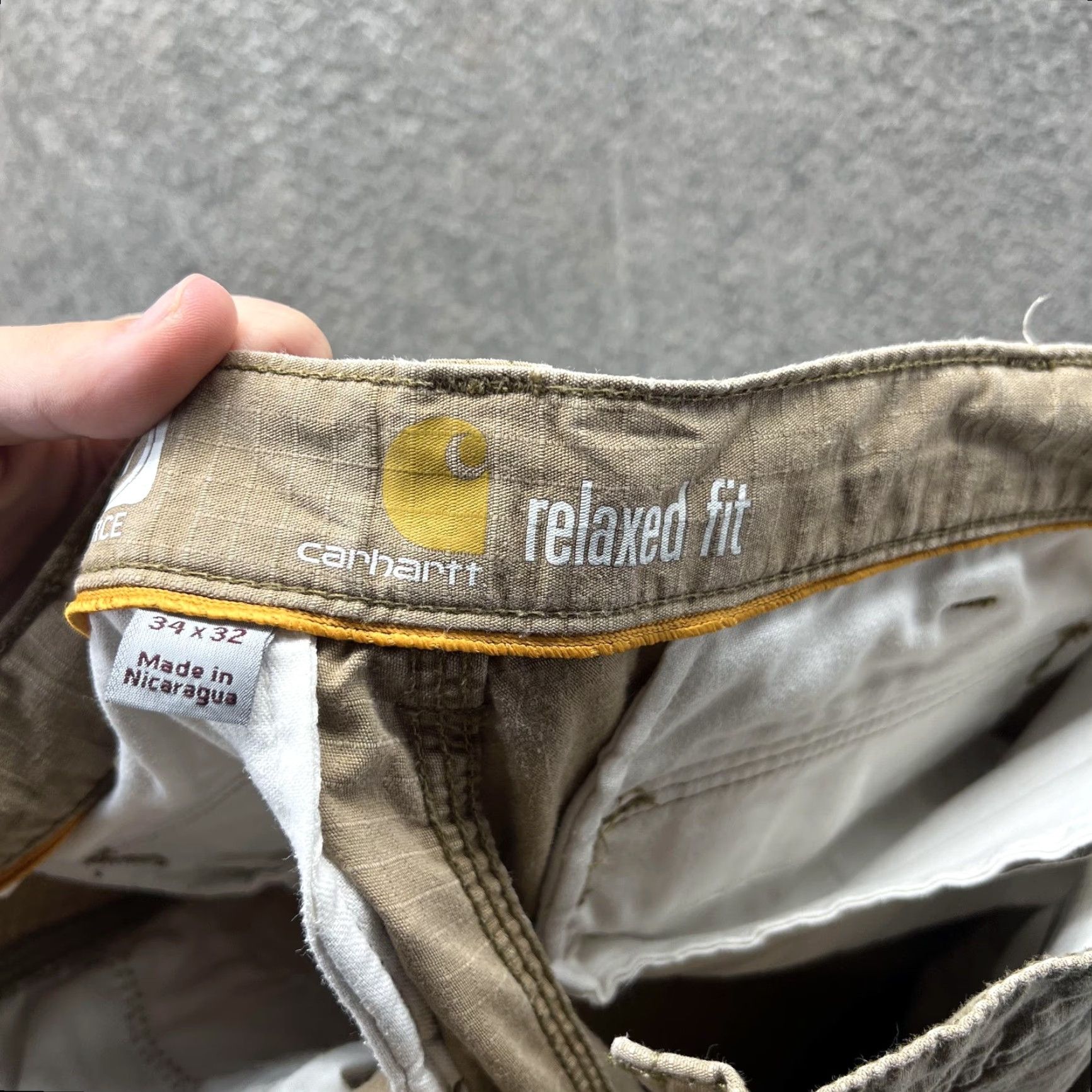 Carhartt Carhartt Force Cargo Pants Mens 34x32 Beige Relaxed Fit Workwear Utility Ripstop Pants Size US 34 / EU 50 - 4 Thumbnail