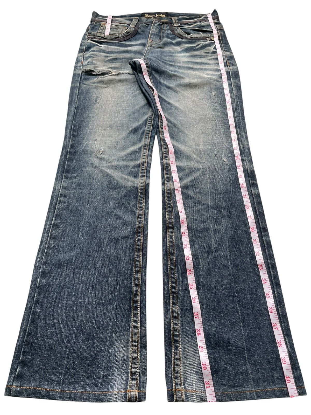 Japanese Brand Vintage Japanese Brand Clawmark Distressed Bootcut Jeans Size US 30 / EU 46 - 13 Thumbnail