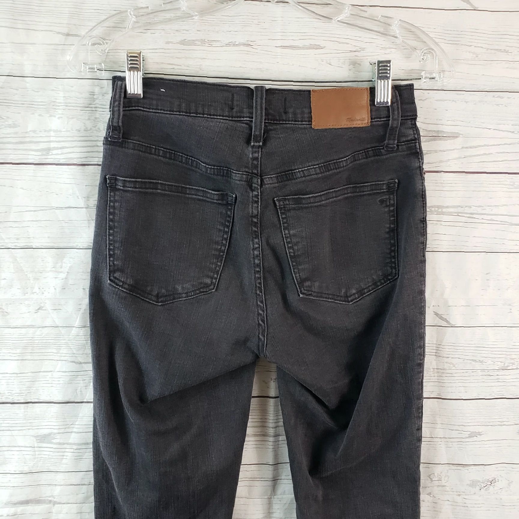 Madewell Madewell Womens Cali Demi Boot Jeans Sz 24 Gray Mid Rise Raw Frayed Hem Denim Cropped Jeans Womens Size 42" / US 20 - 4 Thumbnail