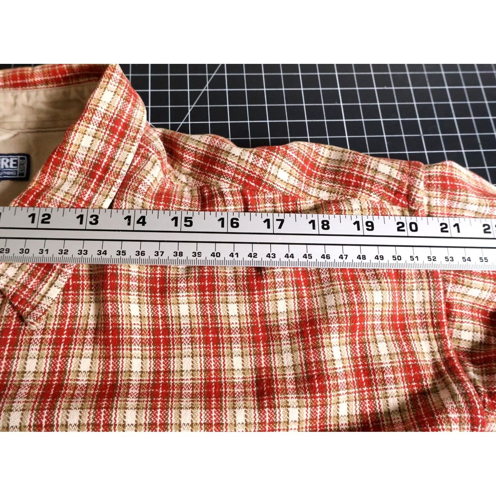 Vintage VINTAGE Structure Shirt Men's XL Plaid Red Oversized Relaxed Fit Flannel 90s Grunge Hipster Retro Casual Workwear Button-Up Size US XL / EU 56 / 4 - 7 Thumbnail