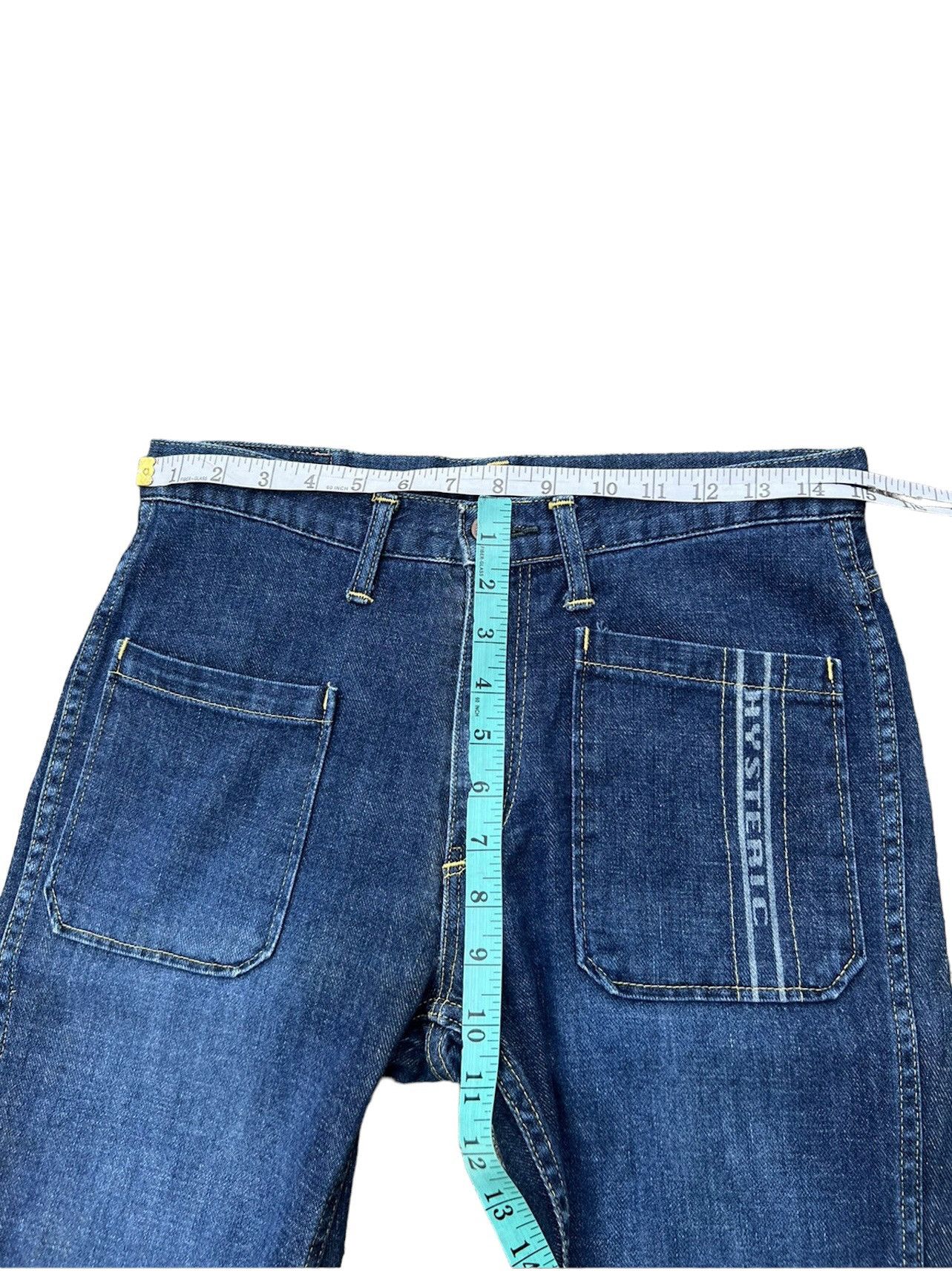 Hysteric Glamour Vintage HG Front Pockets Patchworks Legs Cropped Denim Size US 29 - 3 Thumbnail