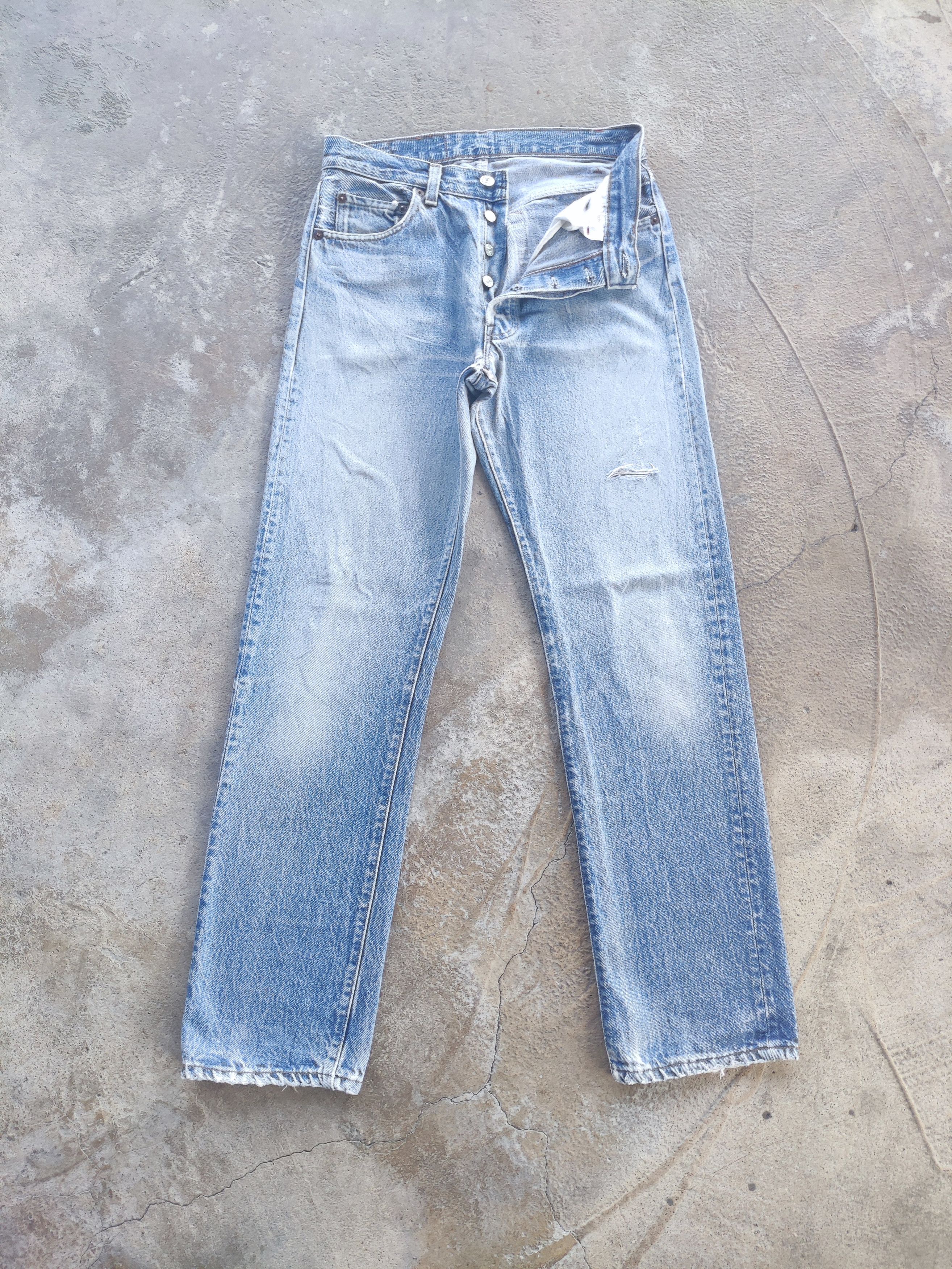Vintage Levi's Brand Button Distressed Faded Pants