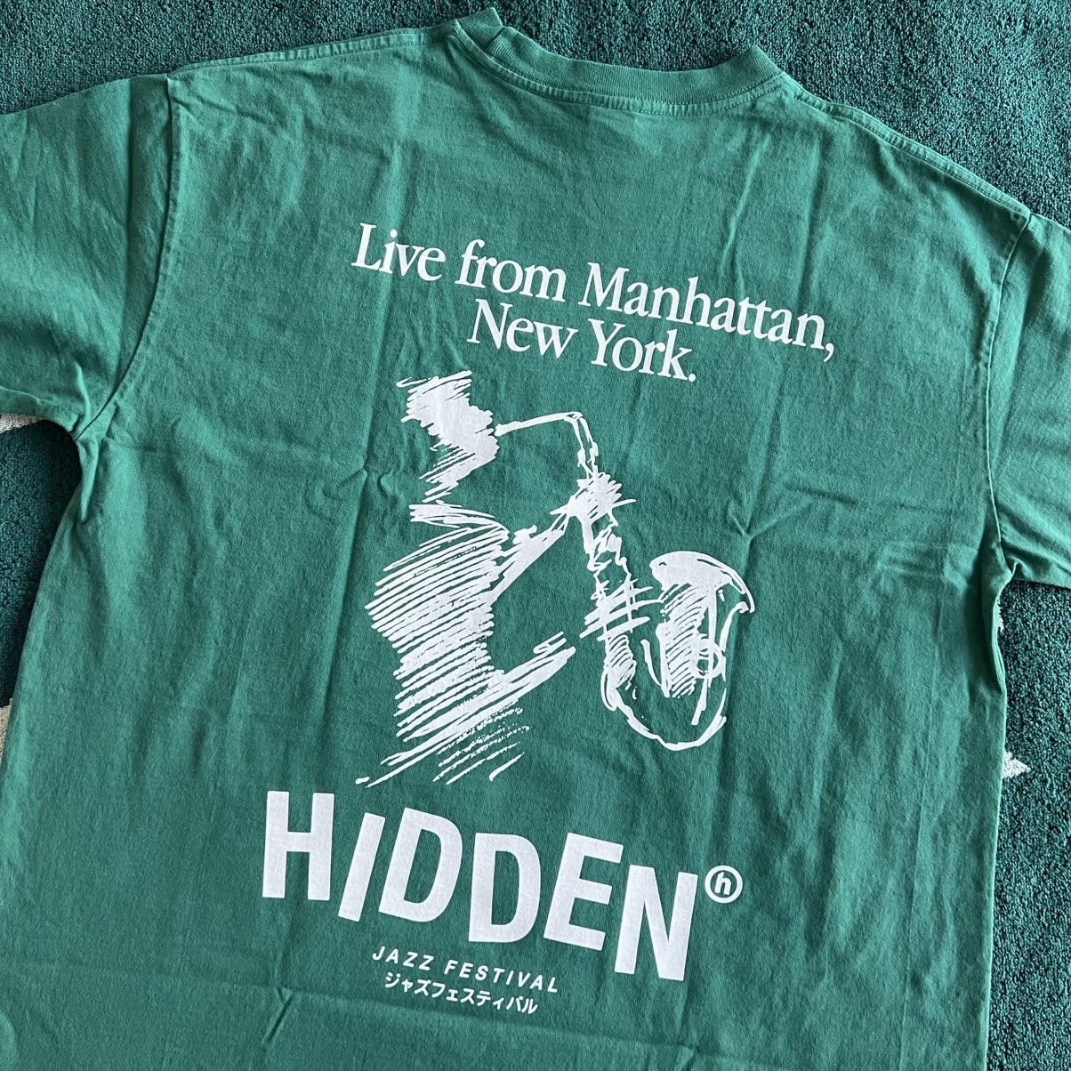 HIDDEN Hidden NY PPF Jazz Festival Tee Green White Large Size US L / EU 52-54 / 3 - 7 Thumbnail