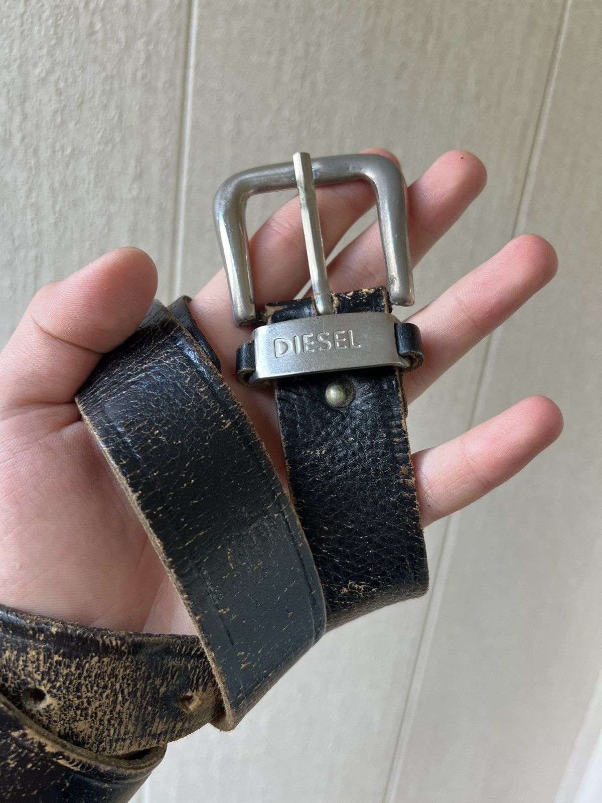 Diesel Diesel Belt Leather Black Vintage Size ONE SIZE - 2 Thumbnail