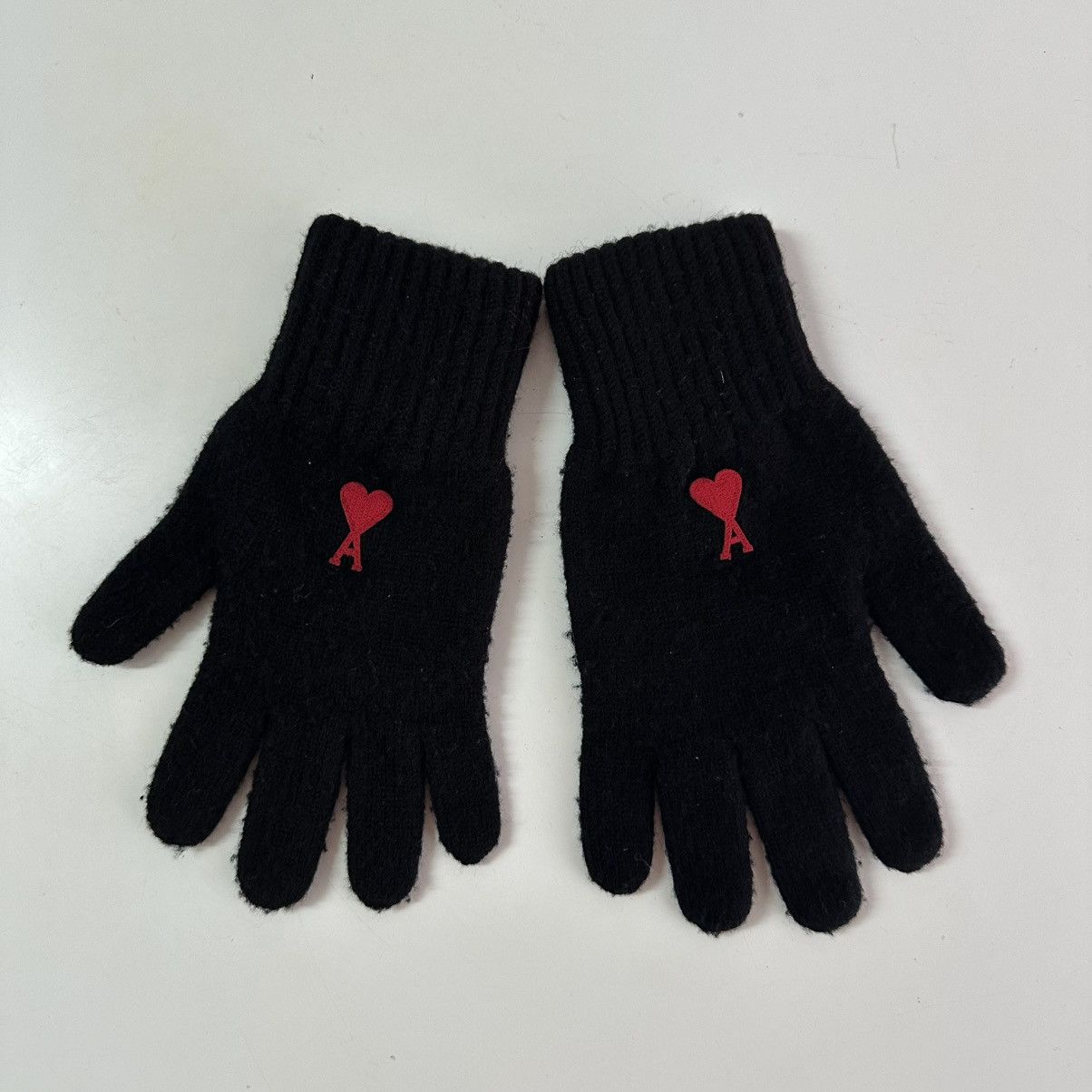 AMI Rare Ami Knit Gloves Size ONE SIZE - 1 Thumbnail
