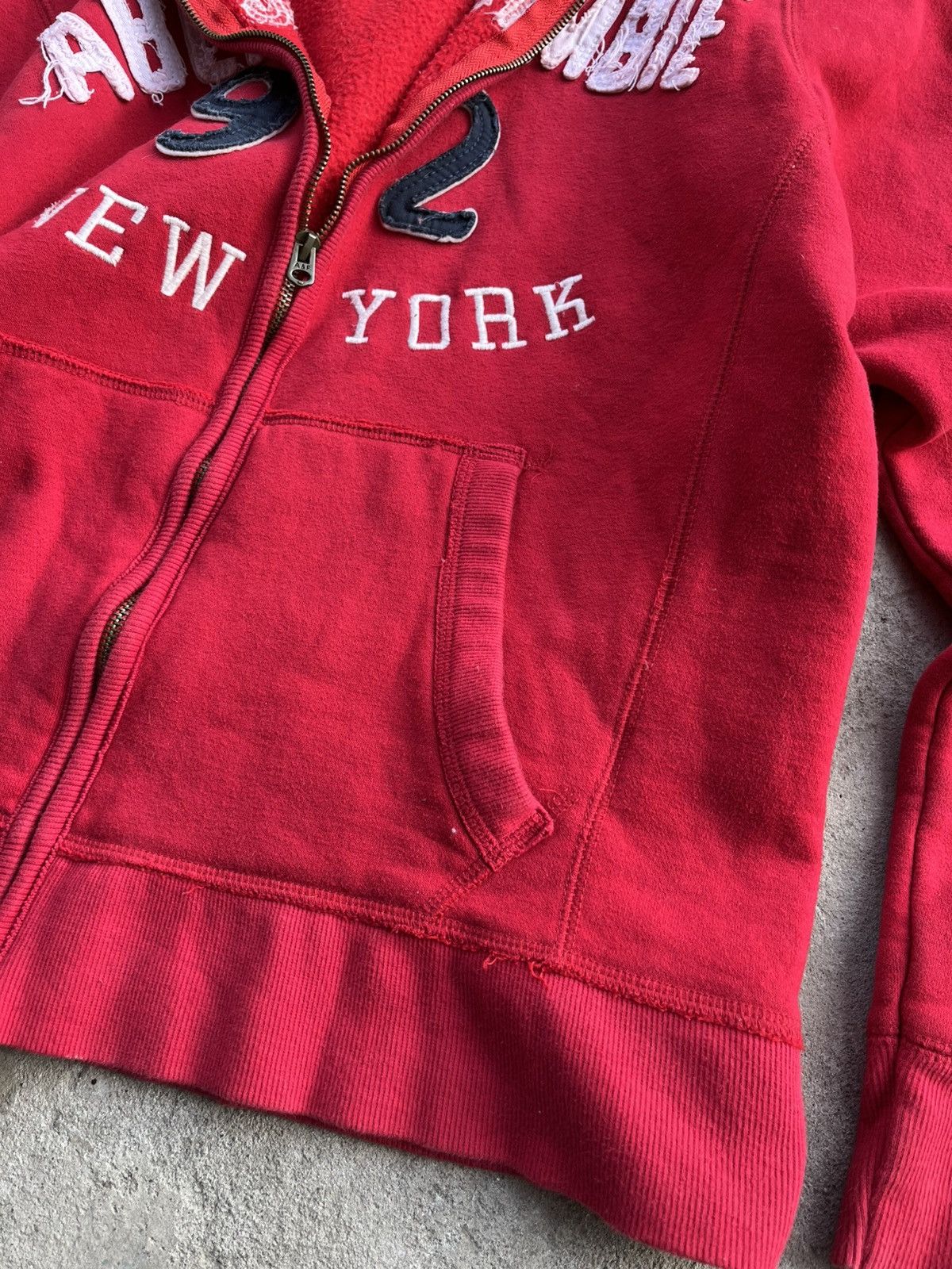 Abercrombie & Fitch × Hysteric Glamour × If Six Was Nine Vintage Abercrombie Big Logo Zip Hoodie like LGB Diesel Y2K Size US M / EU 48-50 / 2 - 12 Thumbnail
