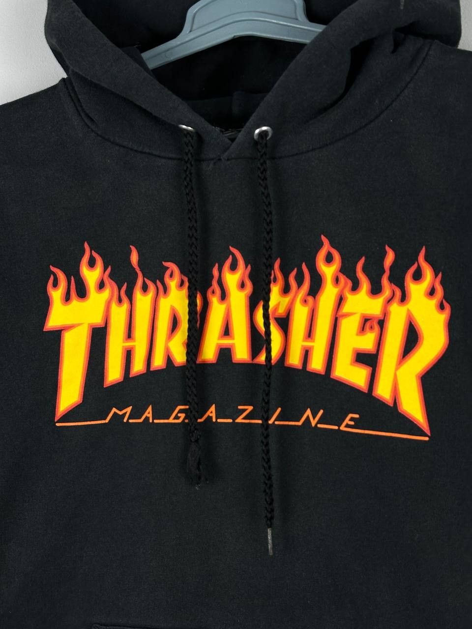 Thrasher Vintage Thrasher Black Flaming Logo Hoodie Skate Size US M / EU 48-50 / 2 - 4 Thumbnail