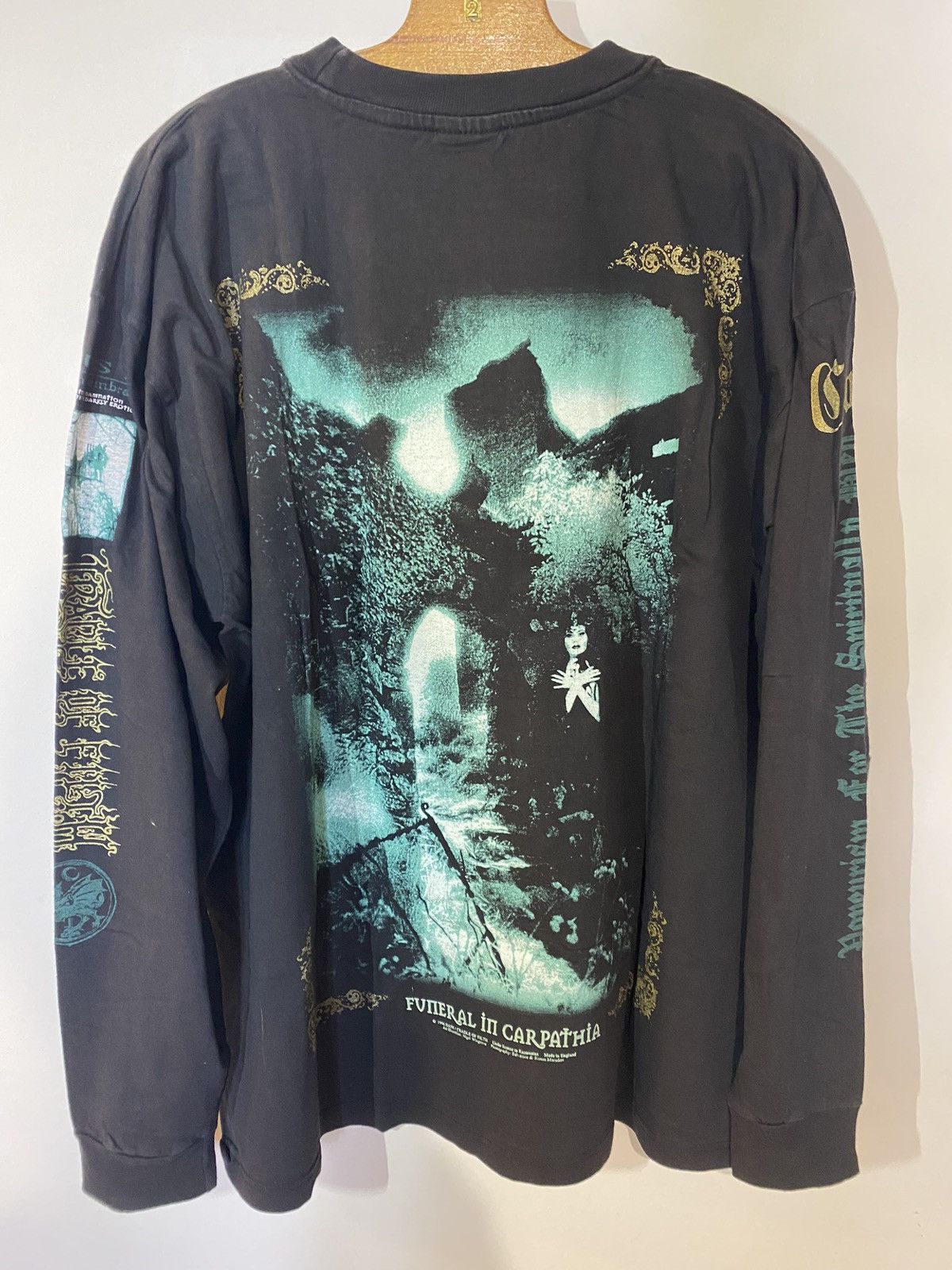Band Tees Cradle of Filth vintage funeral 90s Dusk Longsleeves shirt Size US XL / EU 56 / 4 - 7 Thumbnail