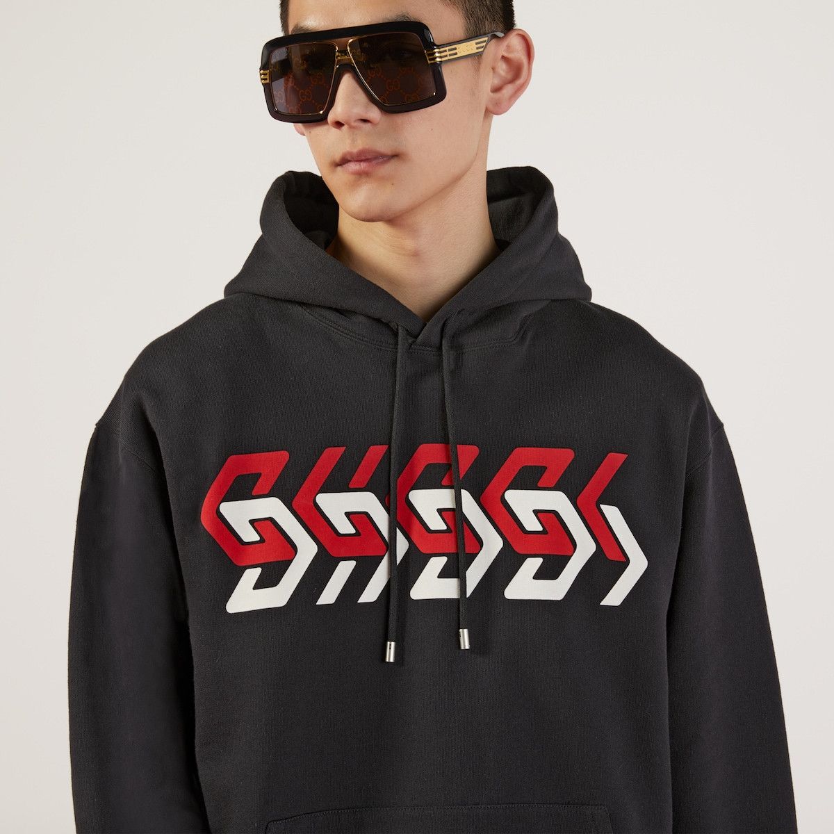 Gucci S Gucci Chain Print Hooded Sweatshirt Black Cotton Hoodie Size US S / EU 44-46 / 1 - 2 Thumbnail