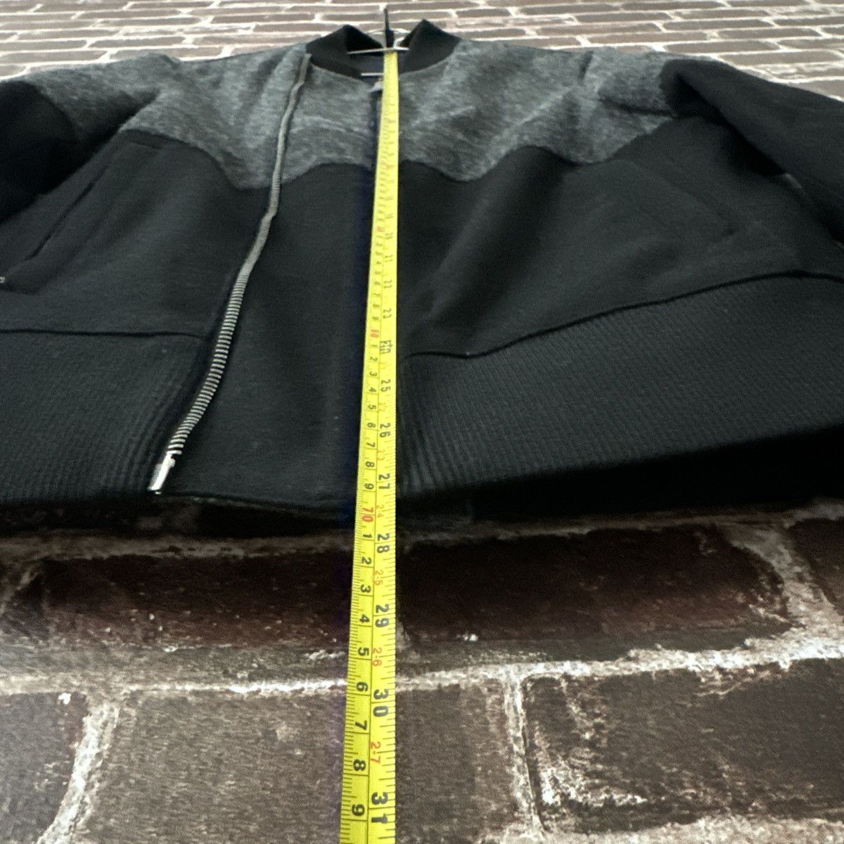 Neil Barrett Slim Fit Neil Barrett Pure Wool Black Gray Bomber Jacket Size US M / EU 48-50 / 2 - 12 Thumbnail