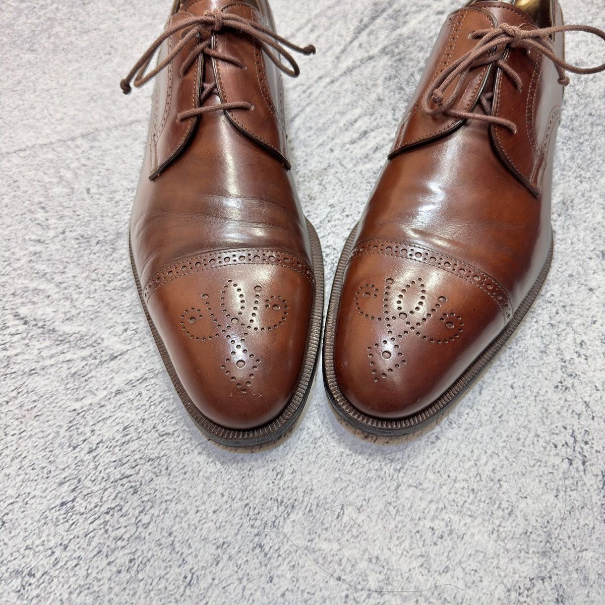 Fratelli Rossetti × Handmade Fratelli Rosetti Italy Derby Brogues US9.5 UK8.5 EU42.5 Size US 9.5 / EU 42-43 - 9 Thumbnail