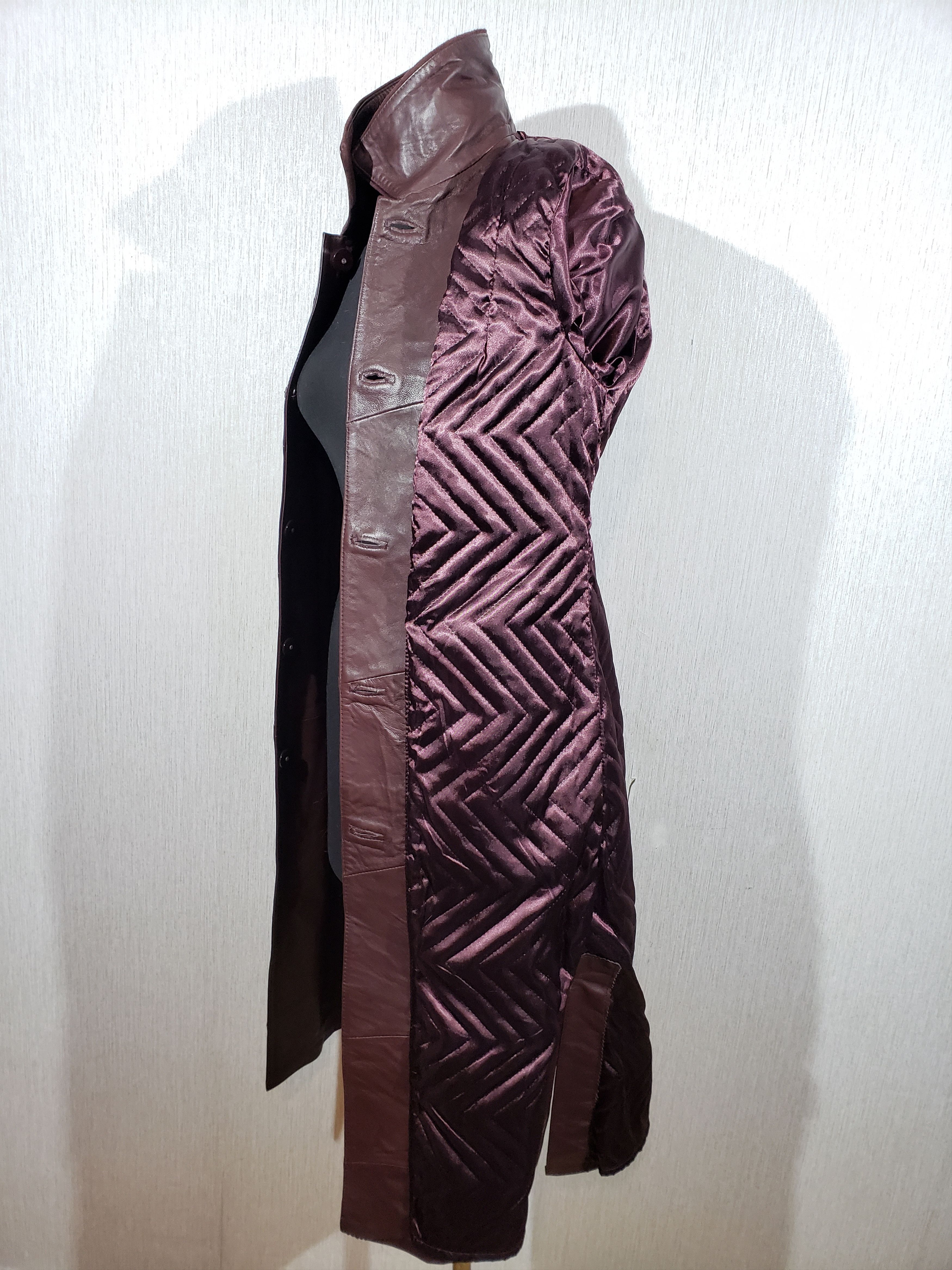Other Brown women's coat made of genuine leather. Size S / US 4 / IT 40 - 7 Thumbnail