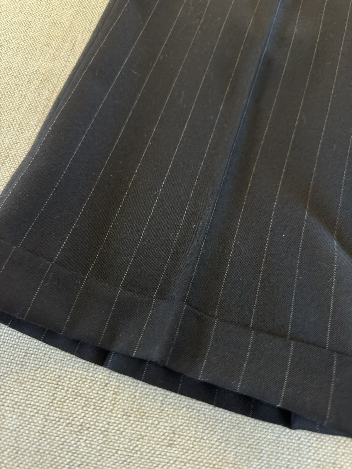Oxxford Clothes OXXFORD CLOTHES Black Pinstripe Wool Suit Size 42T $4295 Size 42L - 21 Thumbnail
