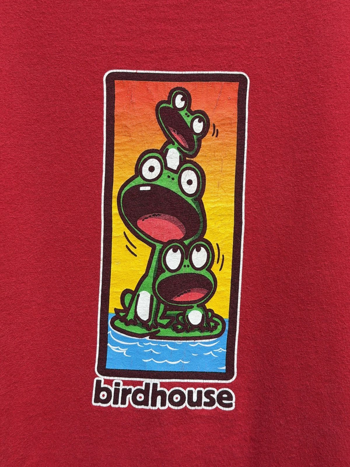 Other Vintage Birdhouse Skateboards 3 Frogs 90’s T-Shirt Size US L / EU 52-54 / 3 - 3 Thumbnail