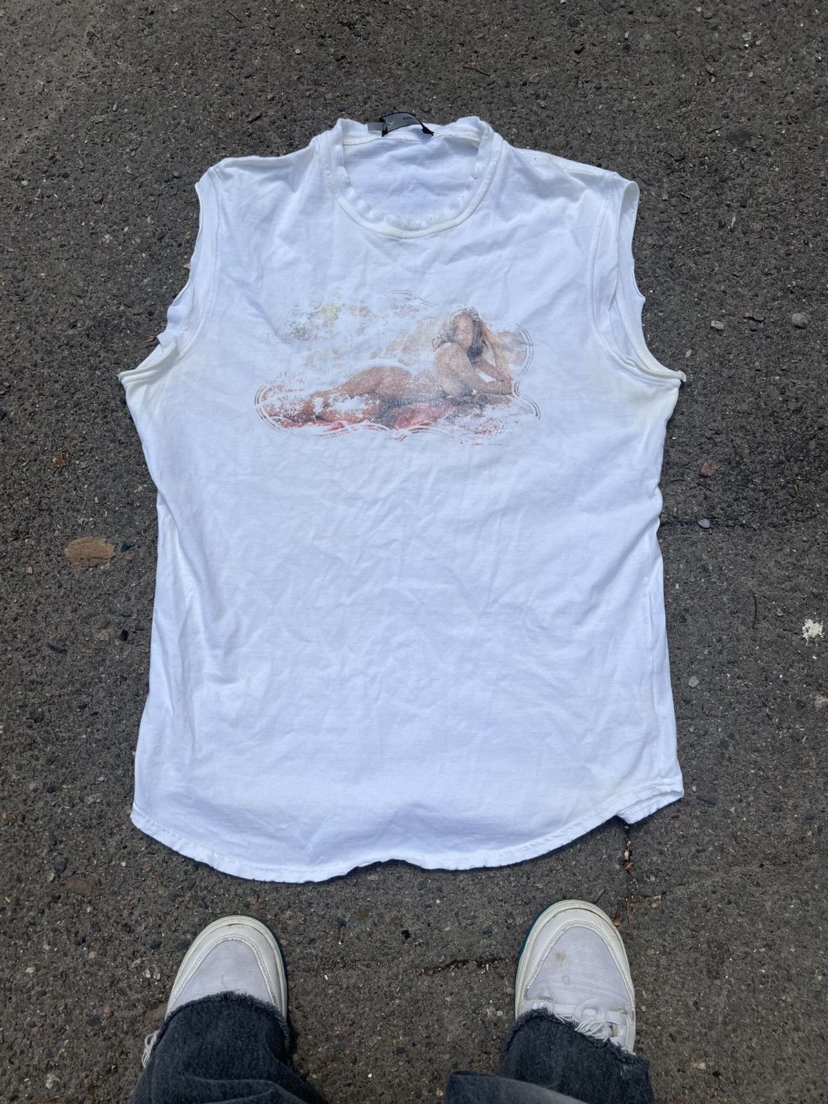 Dsquared2 Vintage y3k Dsquared2 Erotic Naked Gils On Beach Tank Tops Size US XL / EU 56 / 4 - 1 Thumbnail