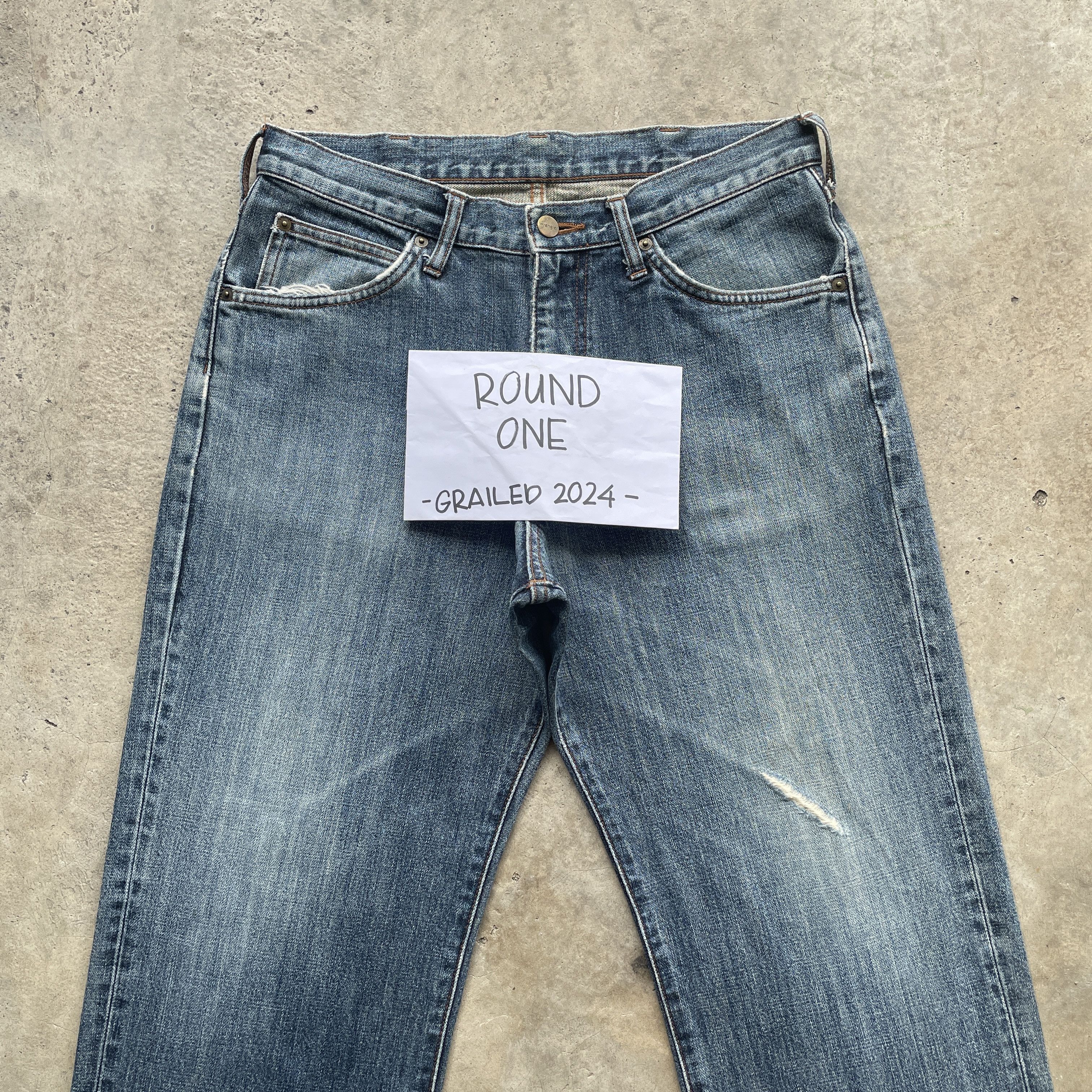 Japanese Brand × Wrangler W32 VINTAGE WRANGLER DISTRESSED JEANS FADED PANTS DENIM Size US 32 / EU 48 - 3 Thumbnail