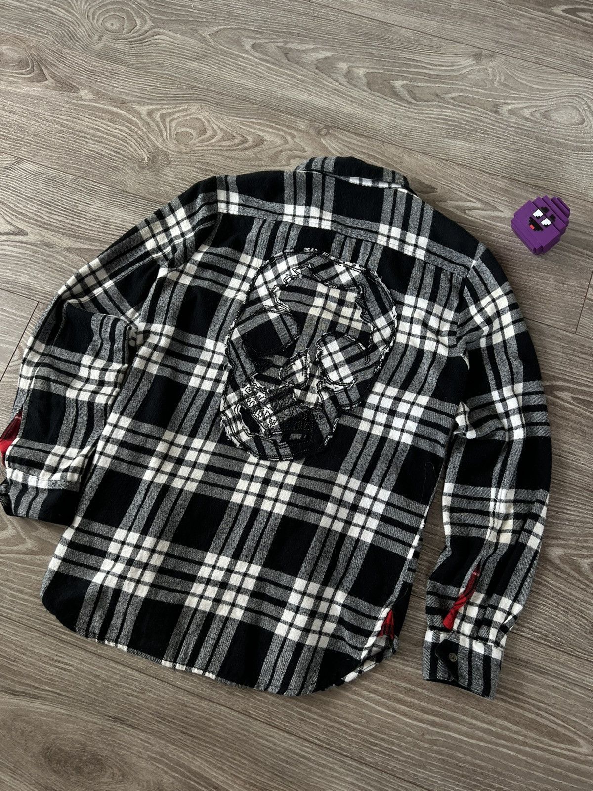 Zadig & Voltaire Zadig & Voltaire Tessy Patch Big Logo ‘Scull’ Flanel Shirt Size US XS / EU 42 / 0 - 12 Thumbnail
