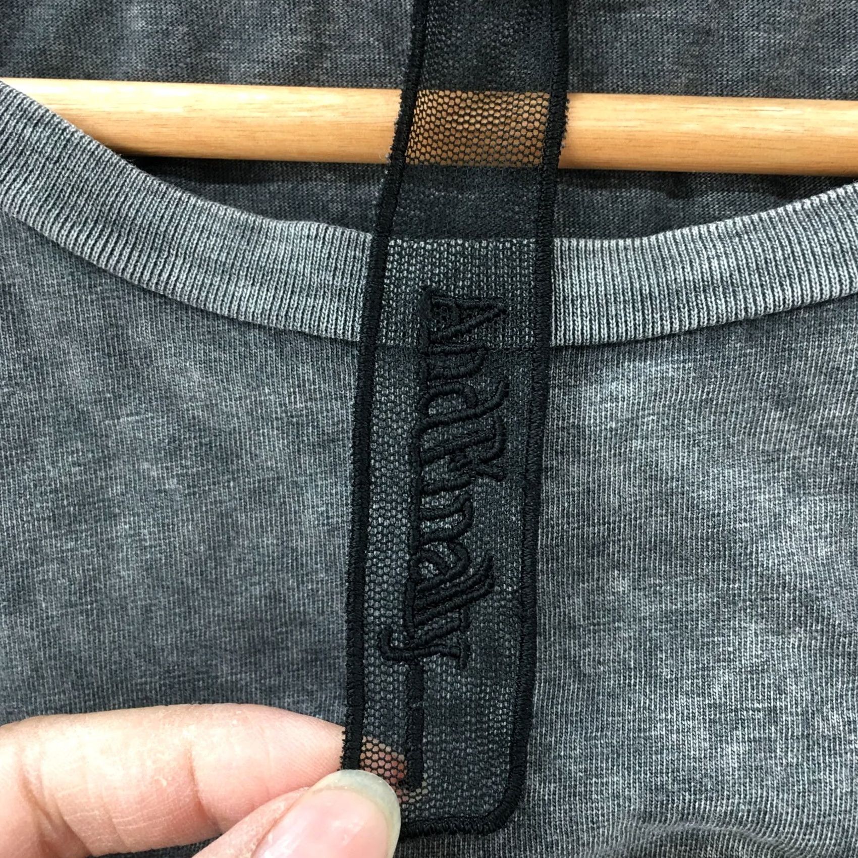 Vintage Andfinally Cropped Top Tee Tshirt Womens 8 Gray Crew Neck Short Sleeve Casual Shirt Adult Regular Women's Size M / US 6-8 / IT 42-44 - 6 Thumbnail