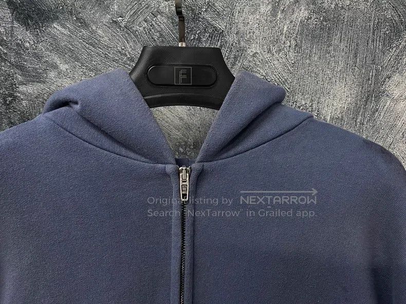 Balenciaga Balenciaga Embroidered Zip Hooded Open Front Sweater Size US XL / EU 56 / 4 - 3 Thumbnail