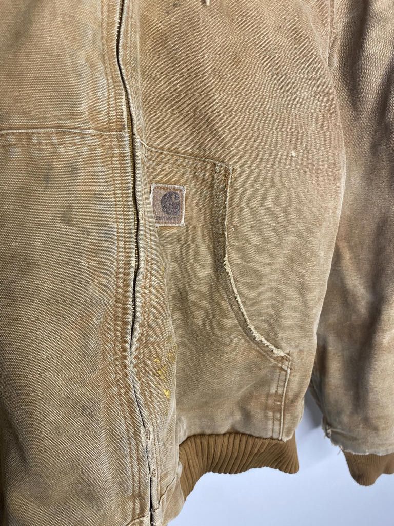 Carhartt Vintage Carhartt Brown Tan Workwear Hooded Jacket Women's XL Size XL / US 12-14 / IT 48-50 - 3 Thumbnail