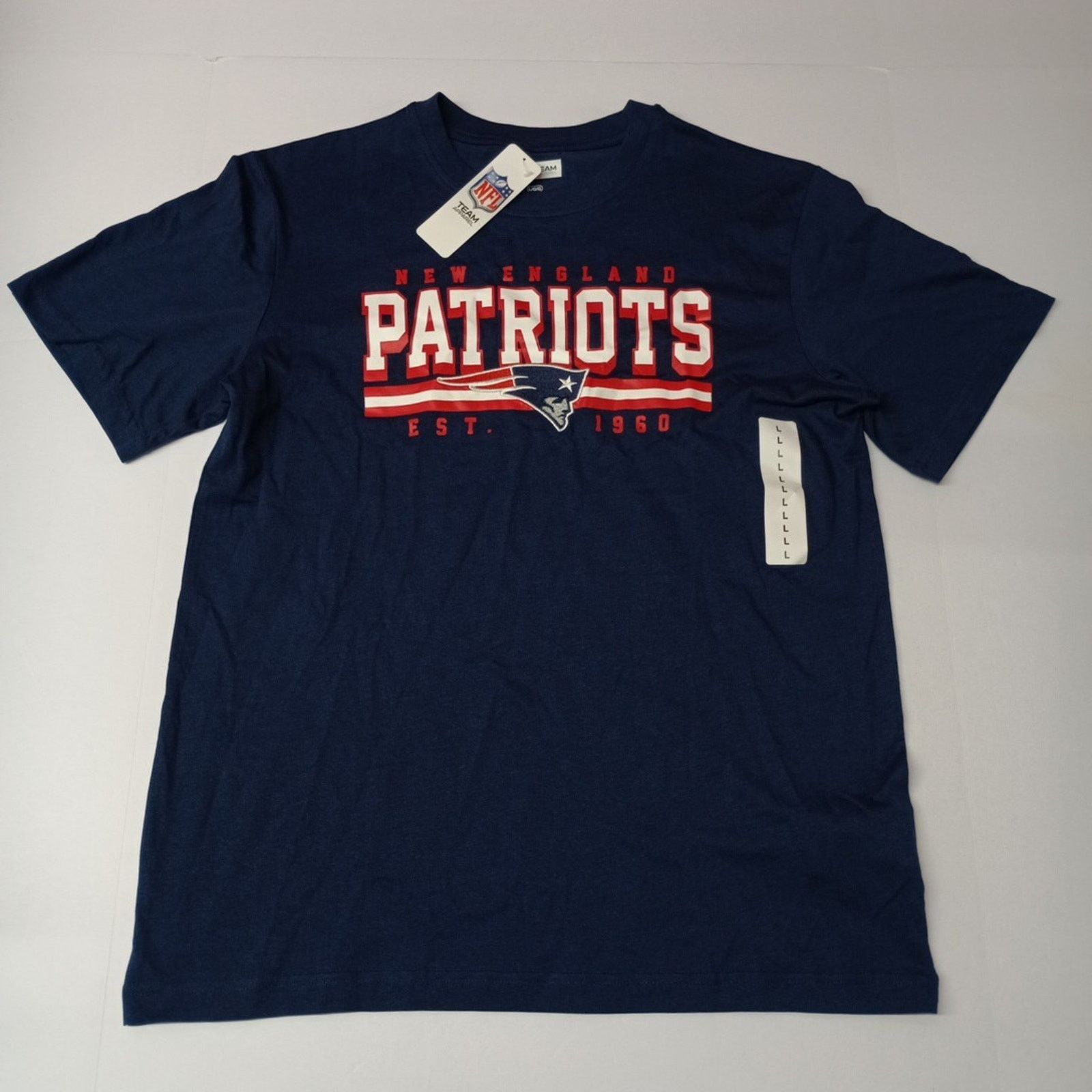 NFL NFL Team Apparel New England Patriots T-Shirt Men's L Blue Size US L / EU 52-54 / 3 - 1 Thumbnail