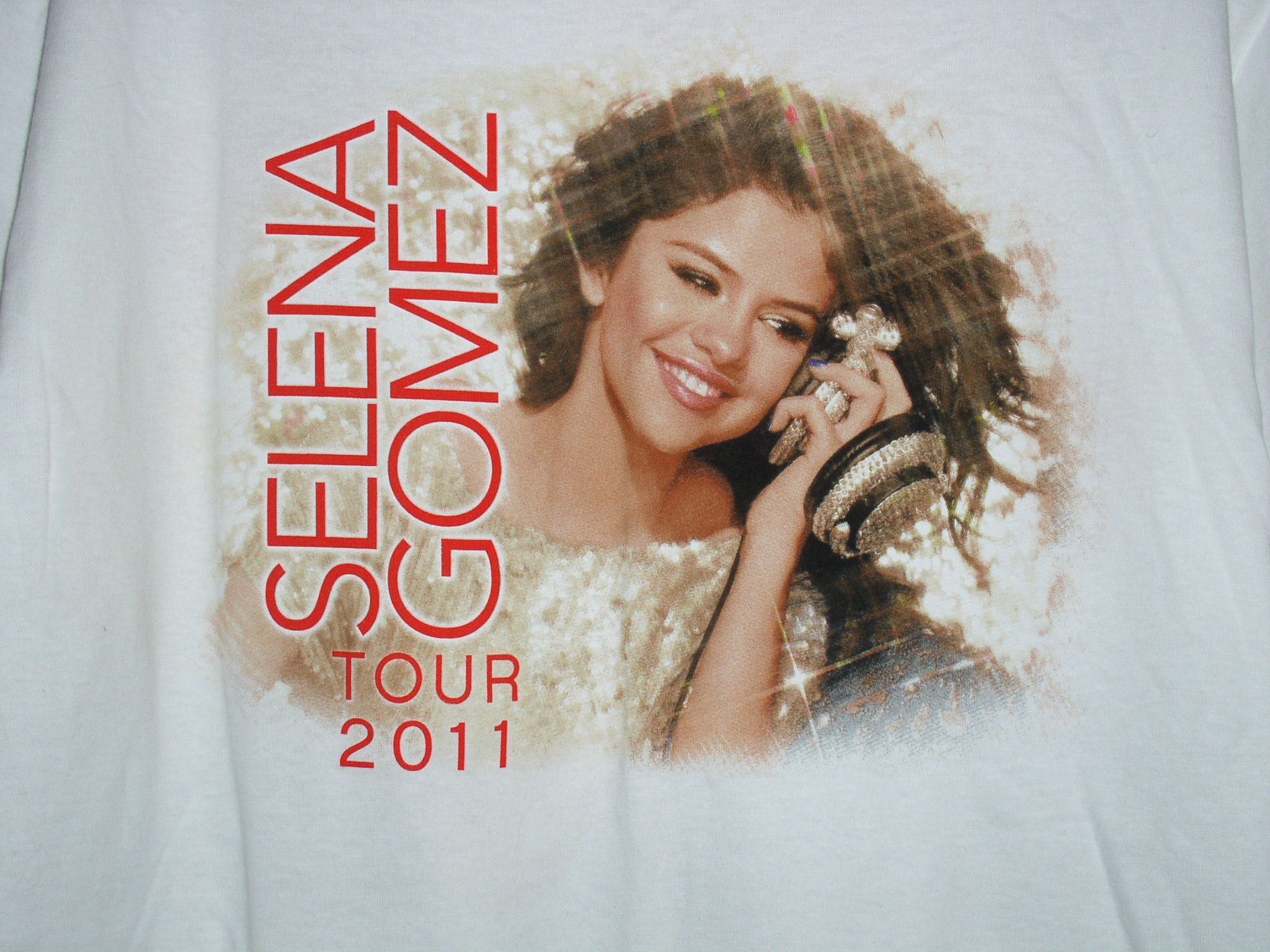 Vintage Selena Gomez Concert Shirt Selena Loves Texas 2011 2 Shows Size US L / EU 52-54 / 3 - 3 Thumbnail