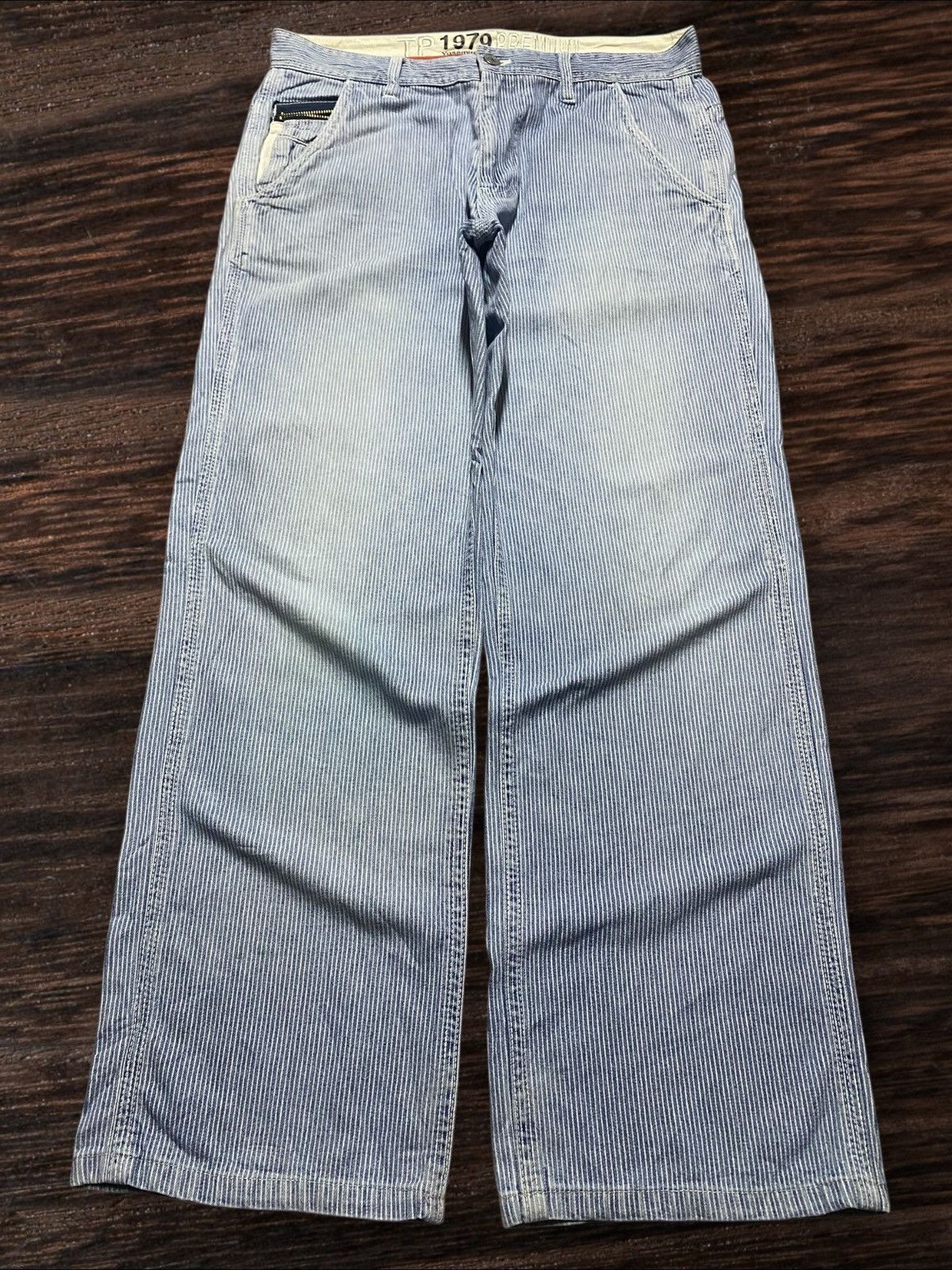 Other Vintage Japanese Brand Think Pink Hickory Buckle Back Pants Size US 31 - 1 Thumbnail