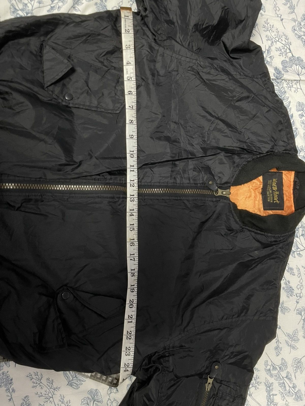 Other VINTAGE Warm Heart MA-1 Black Bomber Jacket Size US M / EU 48-50 / 2 - 6 Thumbnail