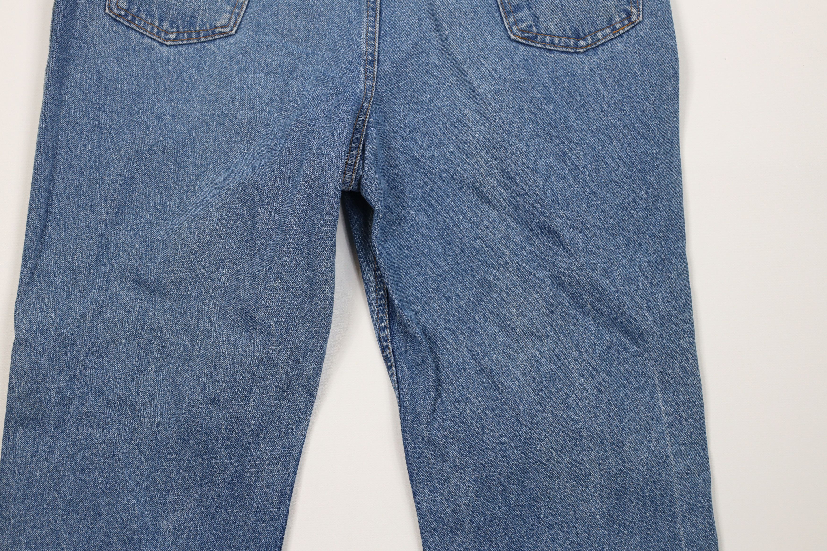 Vintage Vintage 70s 80s Streetwear Wide Leg Denim Jeans Blue Cotton Size US 38 / EU 54 - 10 Thumbnail